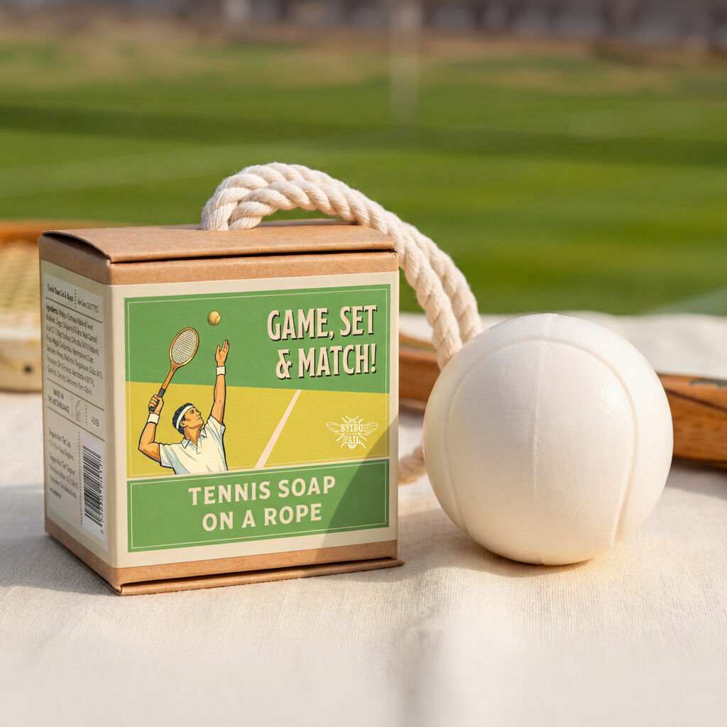Sports & Hobbies - Tennis Soap 140g on a Rope