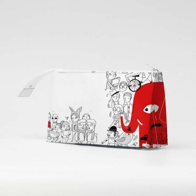 Trousse à cosmétiques Tyvek® ÉLÉFANT ROUGE