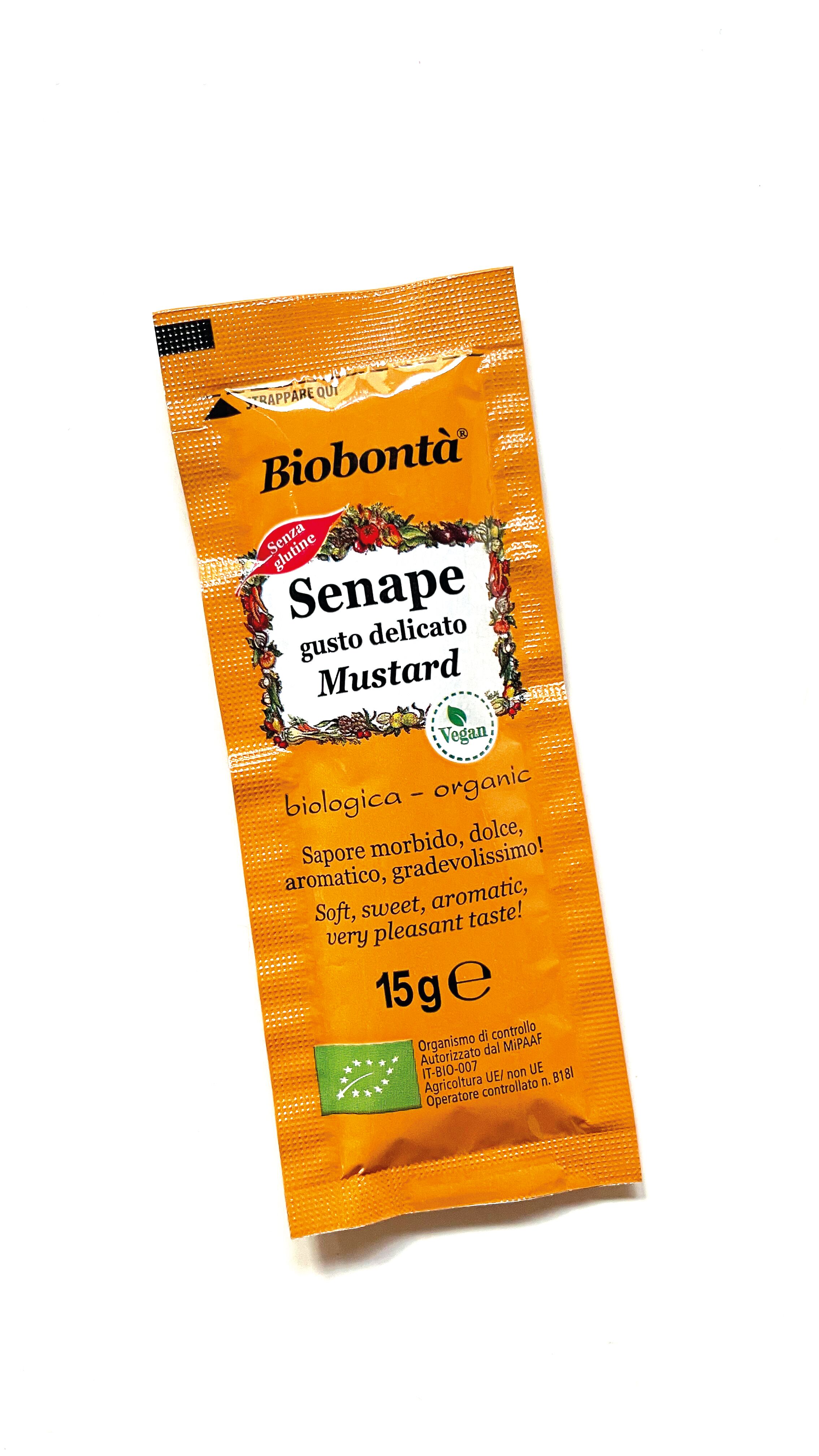 Single-dose organic mustard 15 g