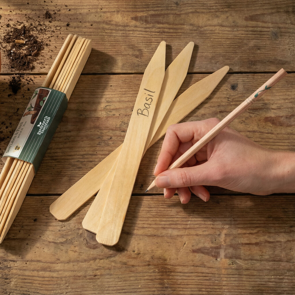 Gardener's Essentials - Seed Labels & Pencil