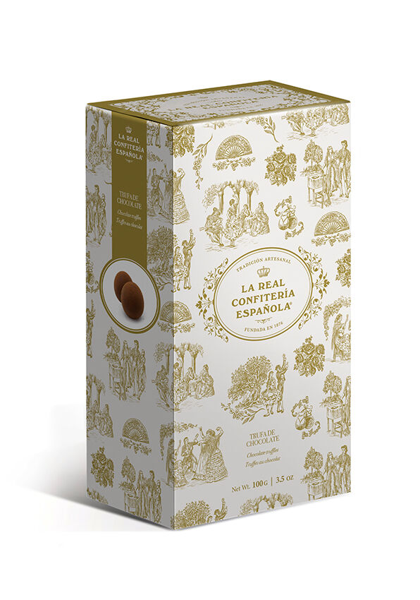 Bombón de trufa de chocolate