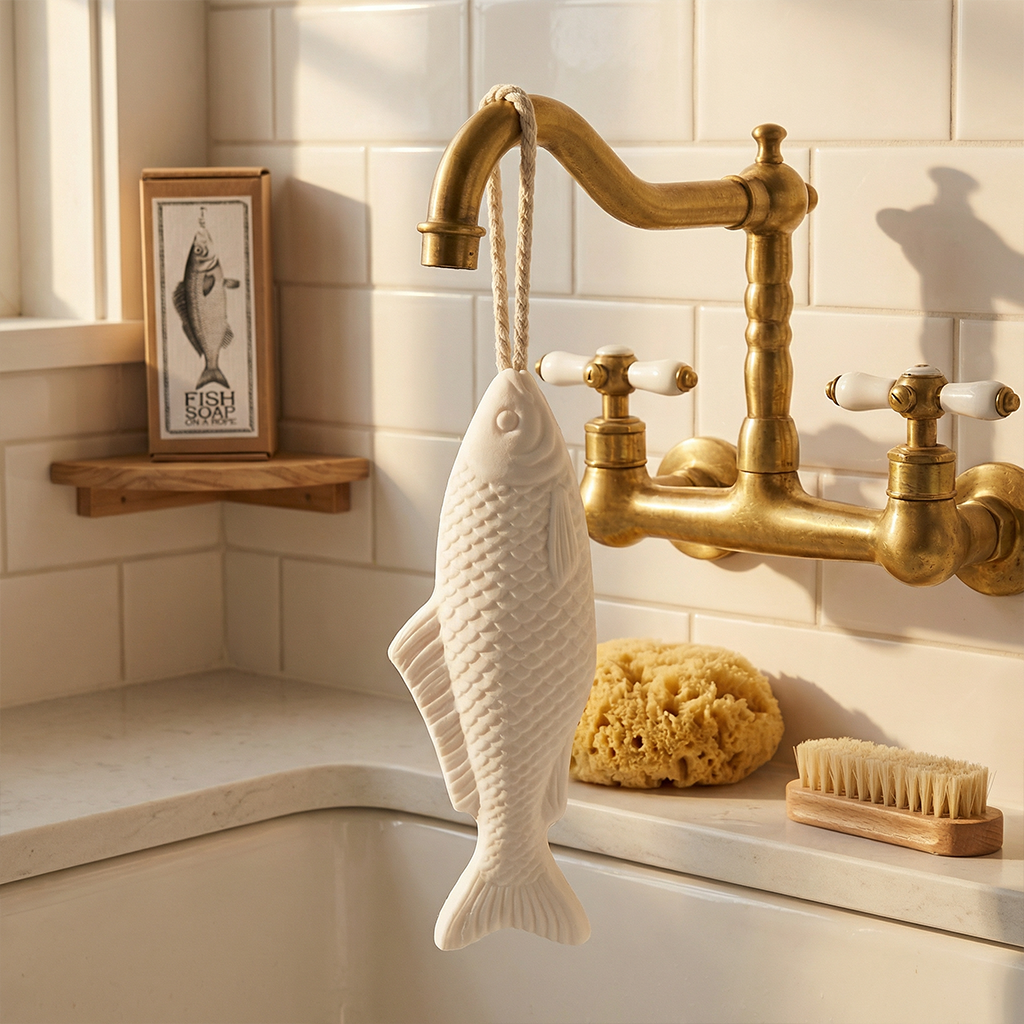 Animals & Sealife - Fish Soap On A Rope (Black Label)