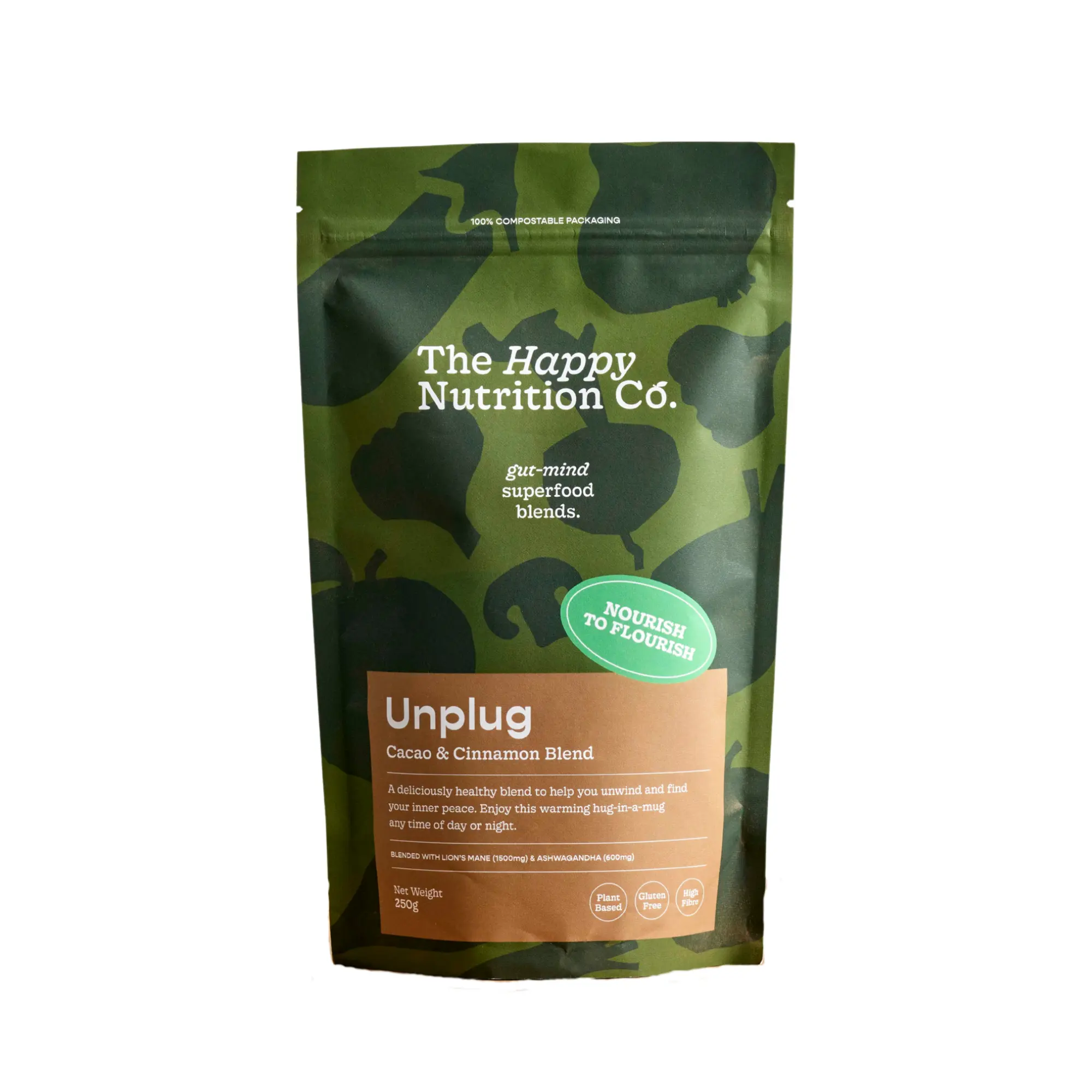 Buy wholesale Unplug Cacao Gut–Mind Superfood Blend with Lion’s Mane ...