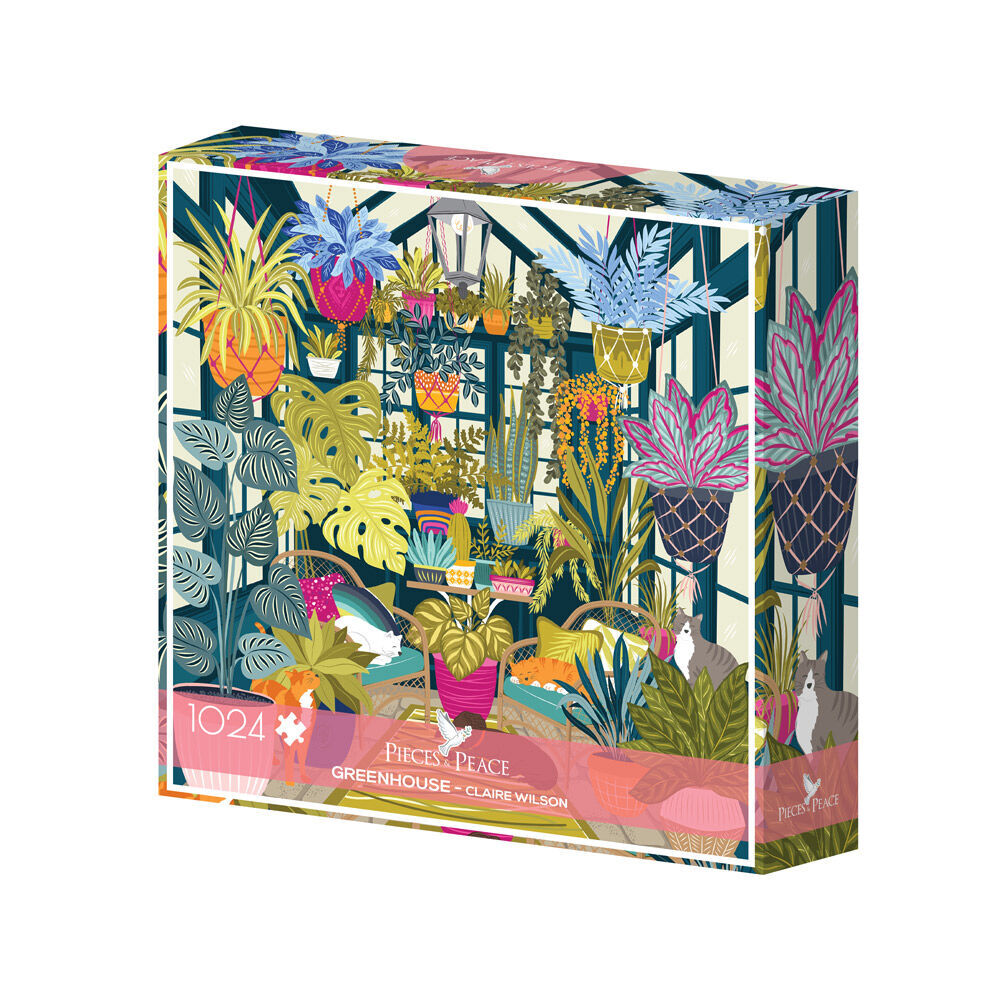 1000 Piece Square Puzzle - Greenhouse
