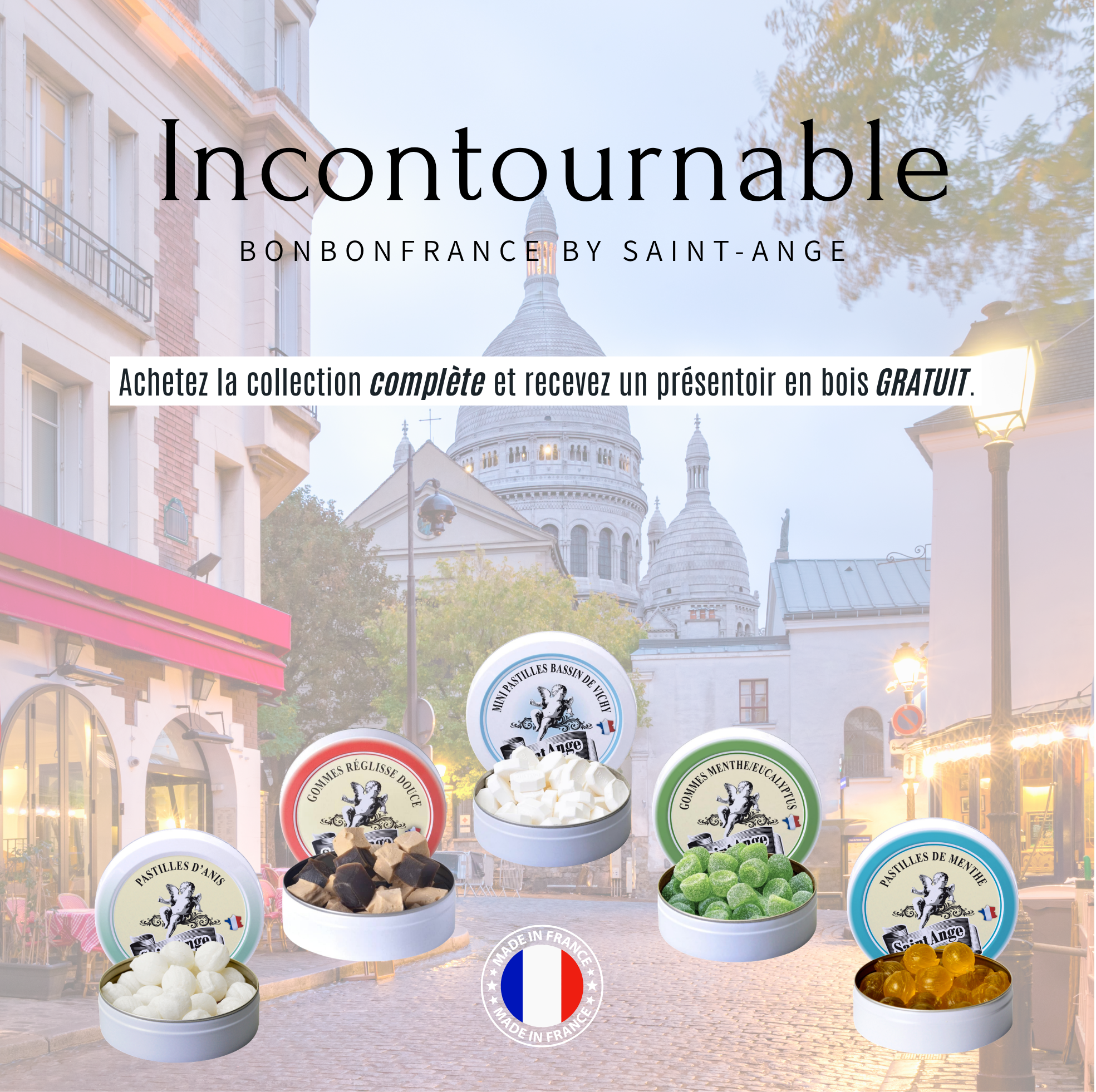 Must-have-Kollektion 🍬🇫🇷 – Gratis-Präsentationsständer