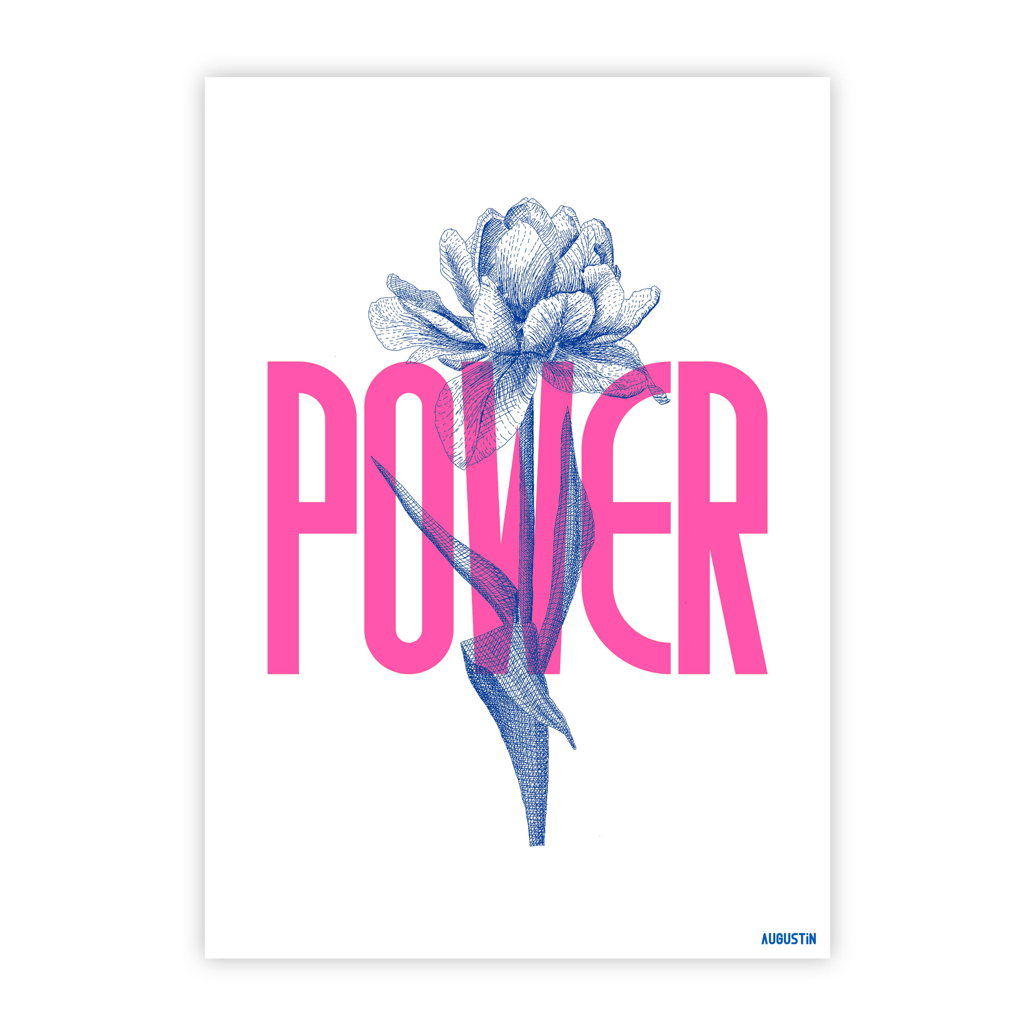 Flower power - postcard