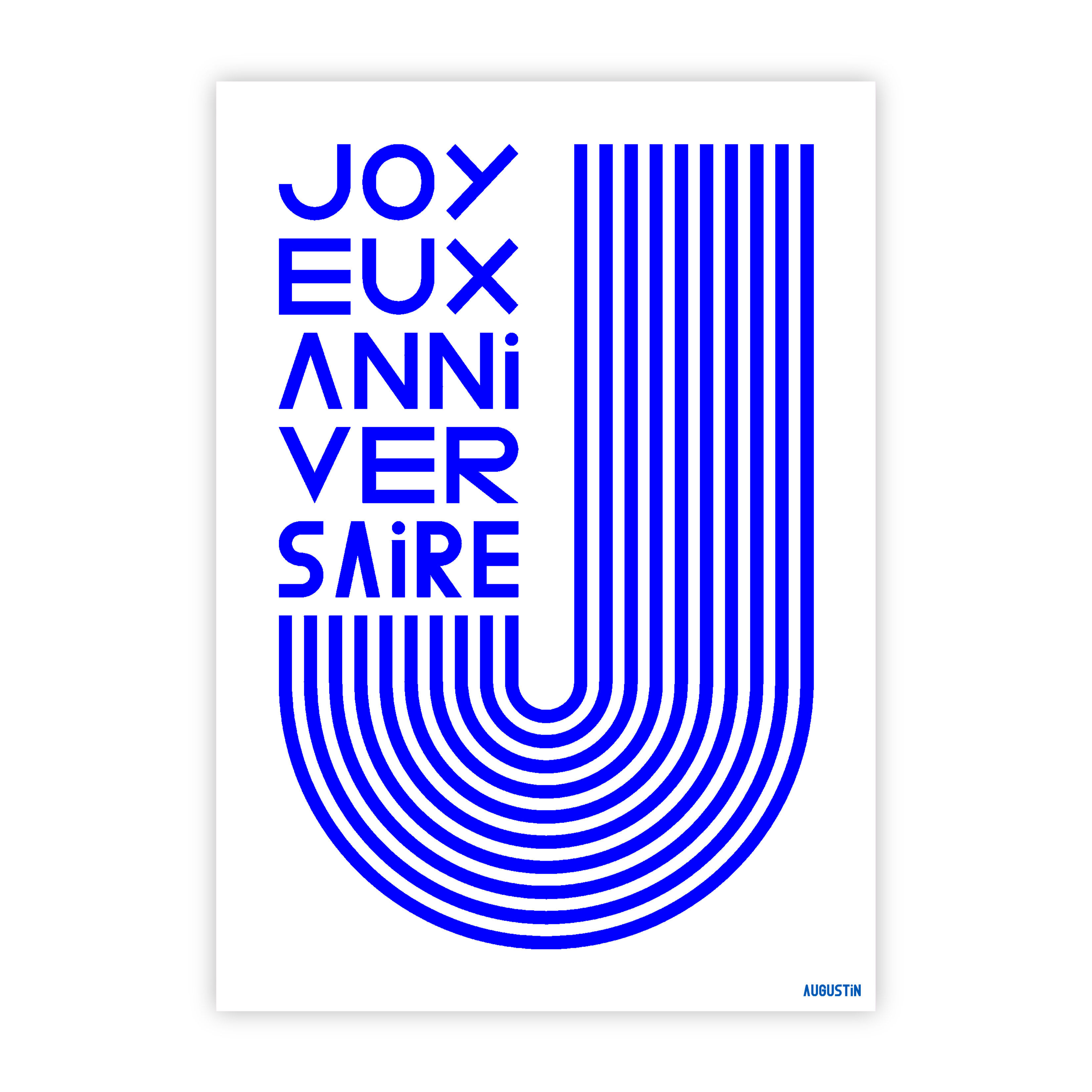 Happy Birthday Blue - Postcard