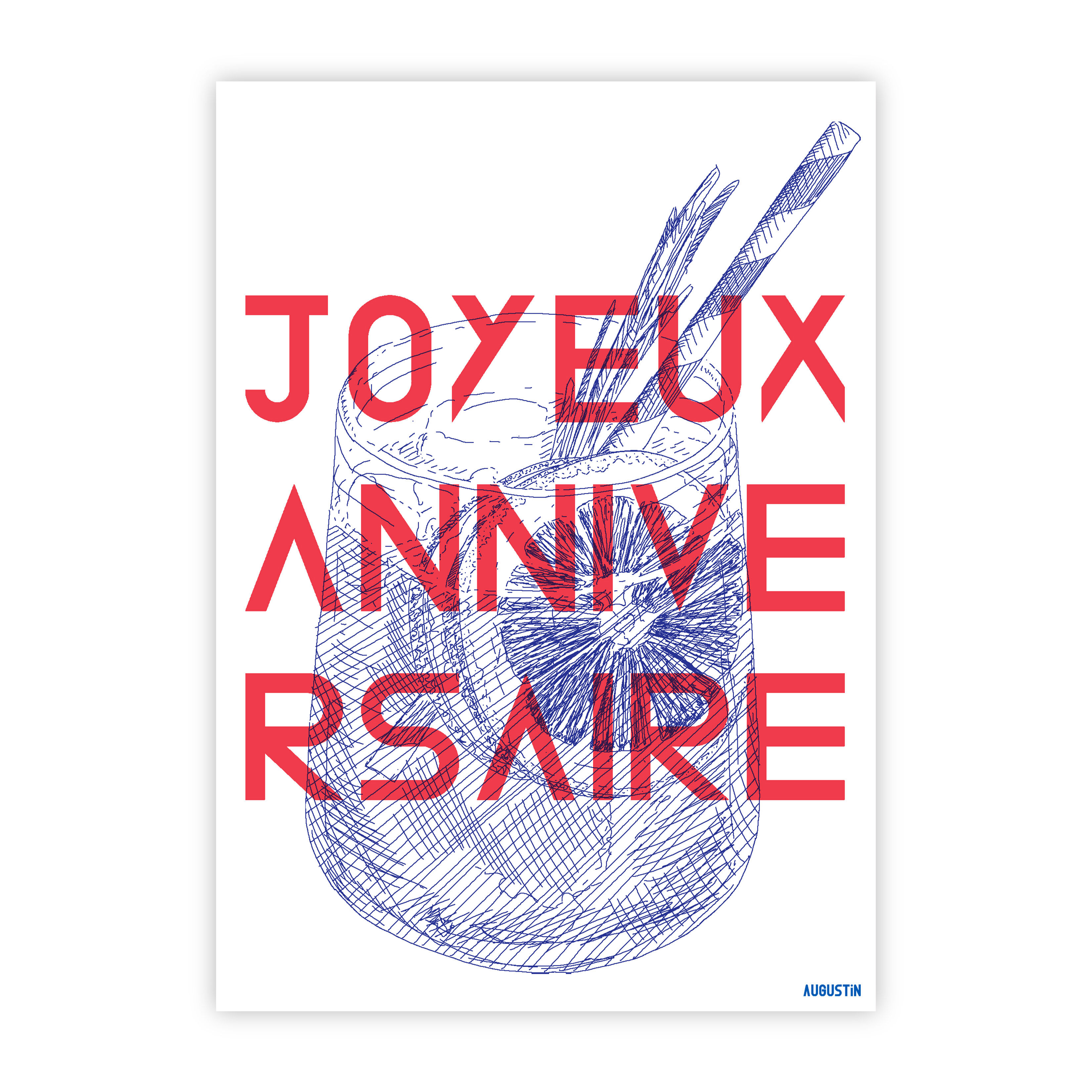 Happy Birthday Red - Postcard