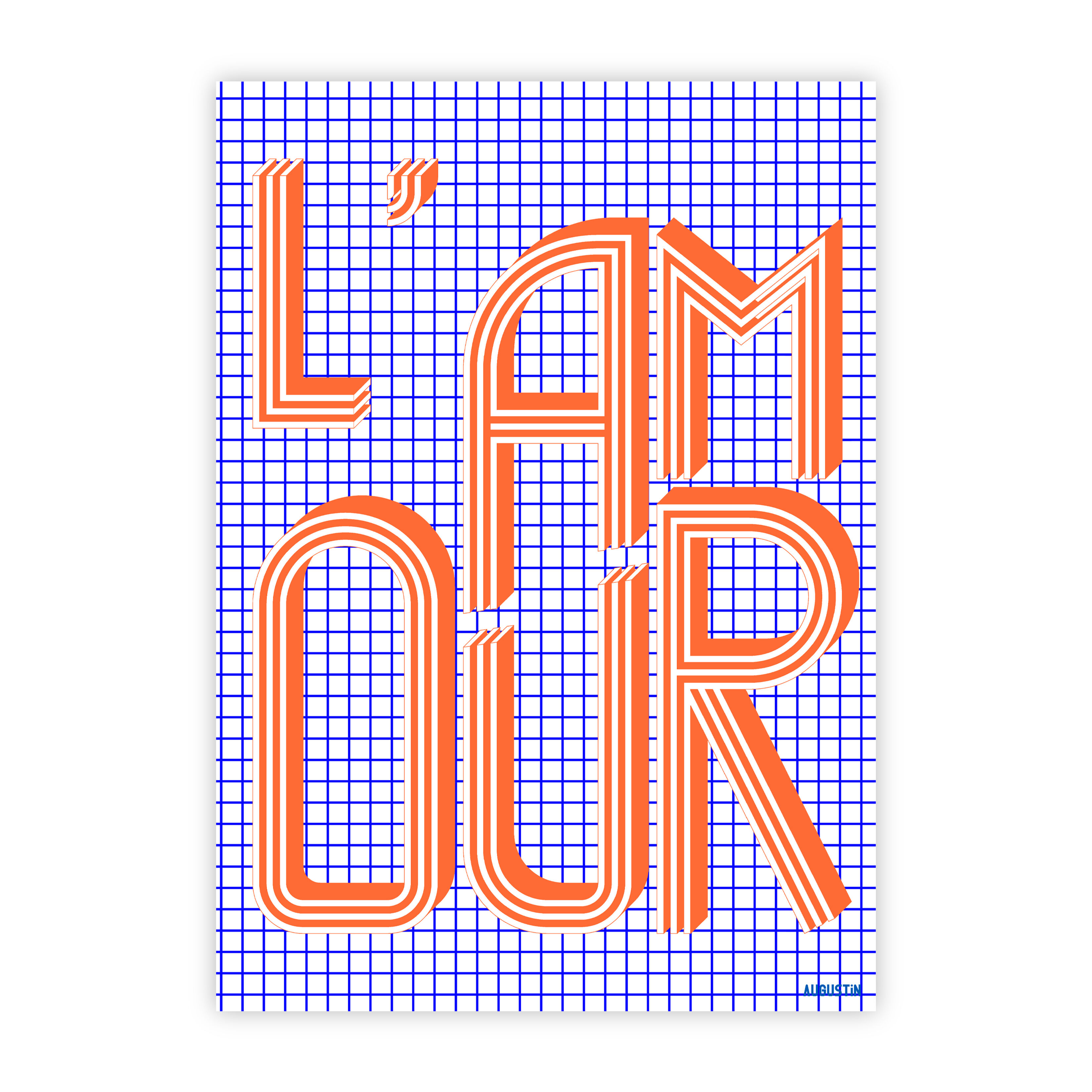 Orange Love - Postcard