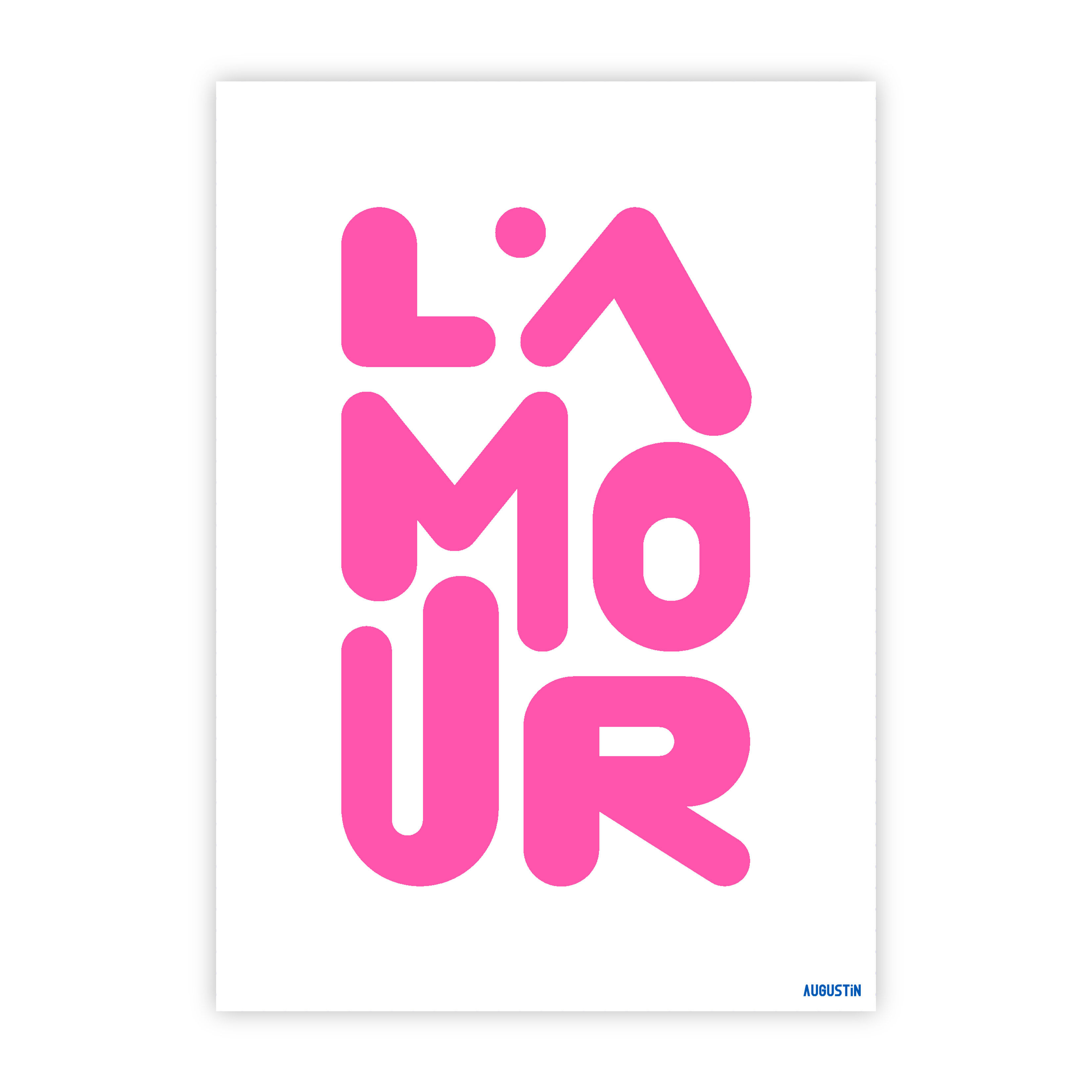 Pink Love - Postcard