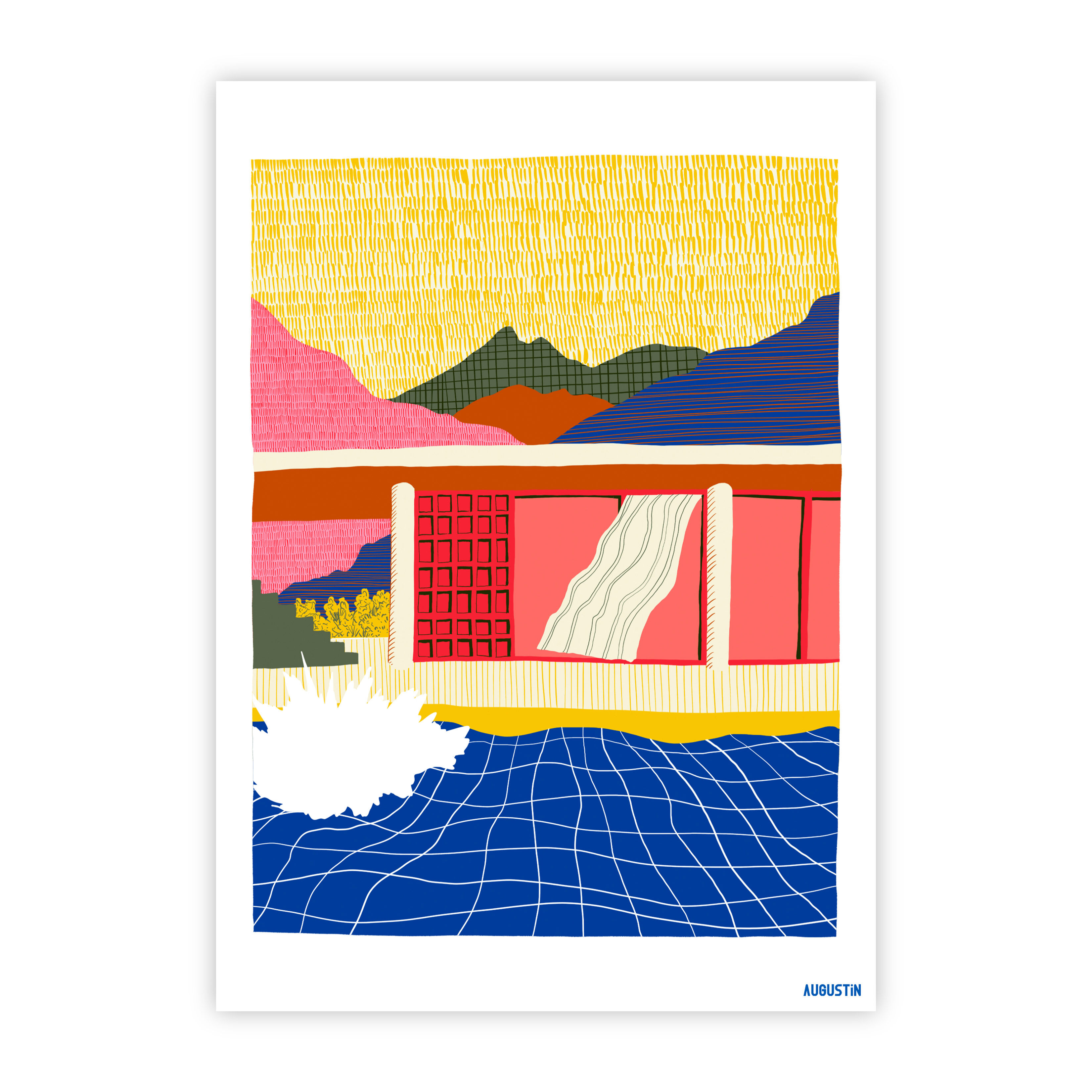 The dive - postcard