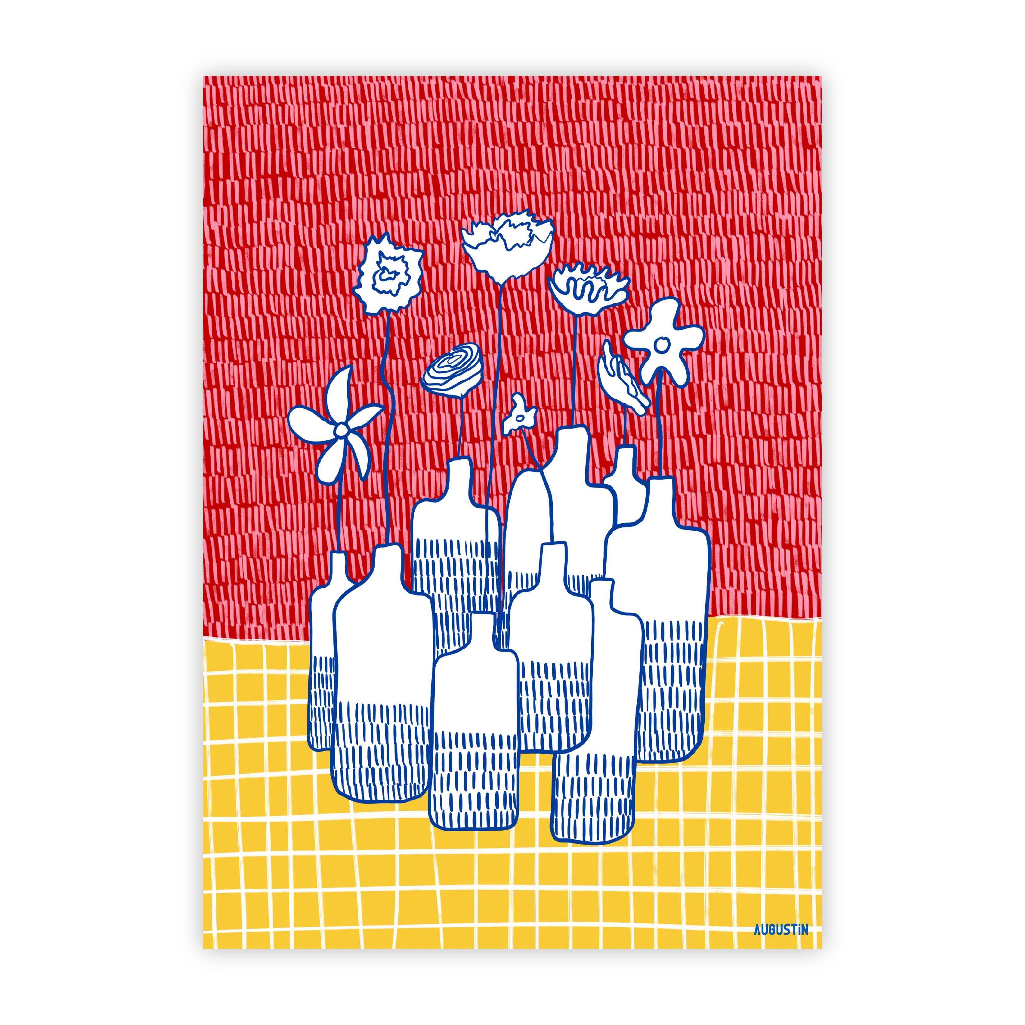 Vases - postcard
