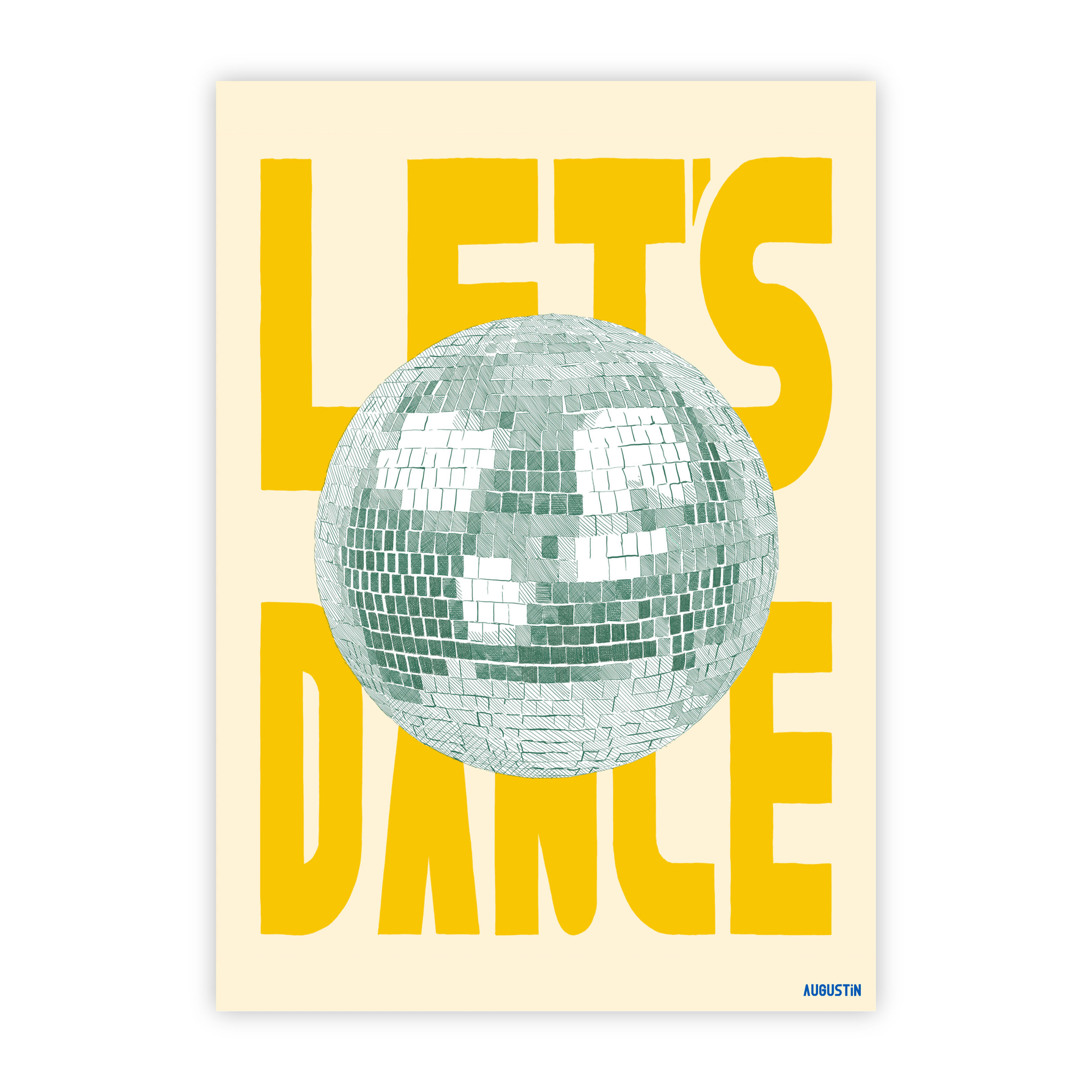 Let's dance - postcard