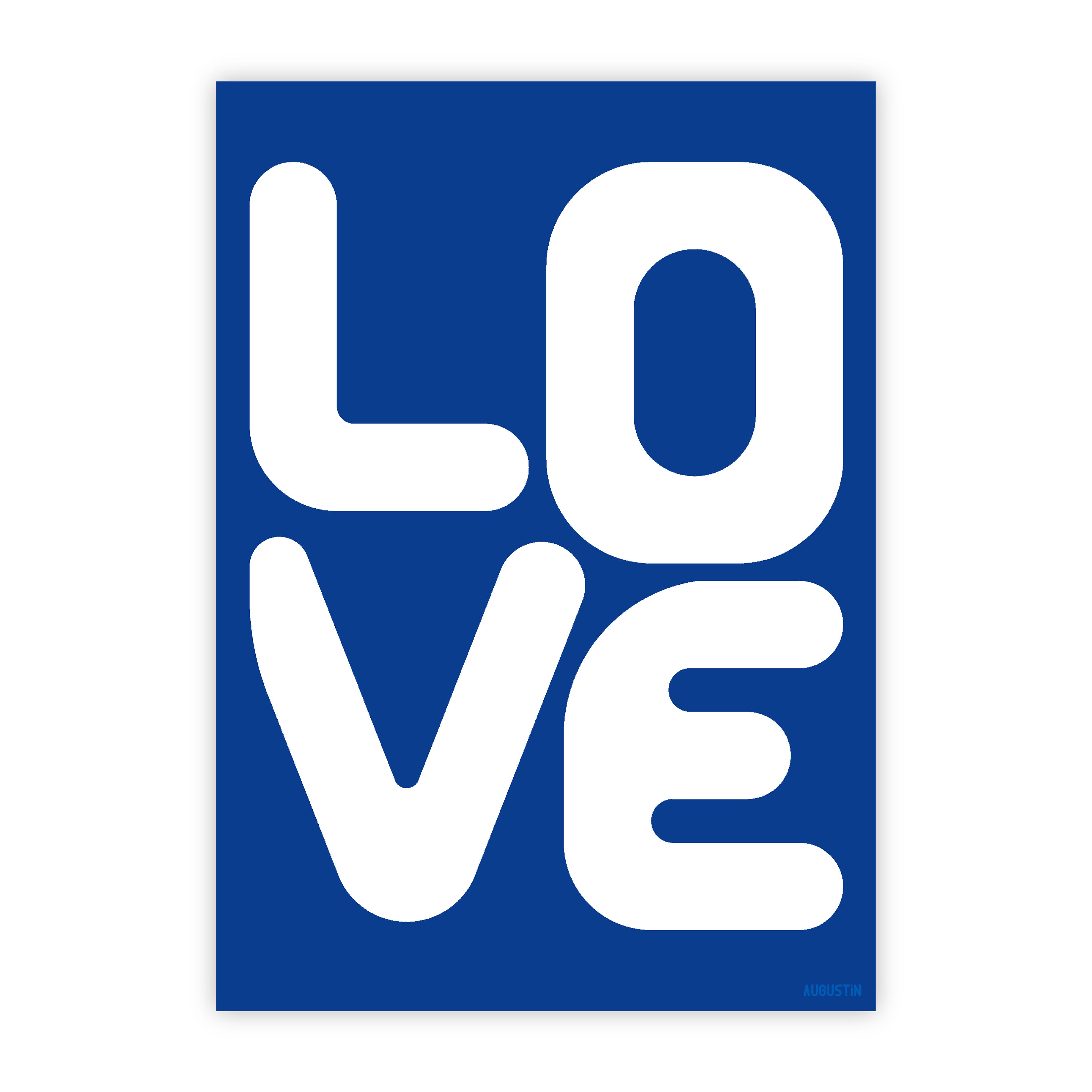 Blue Love - Postcard