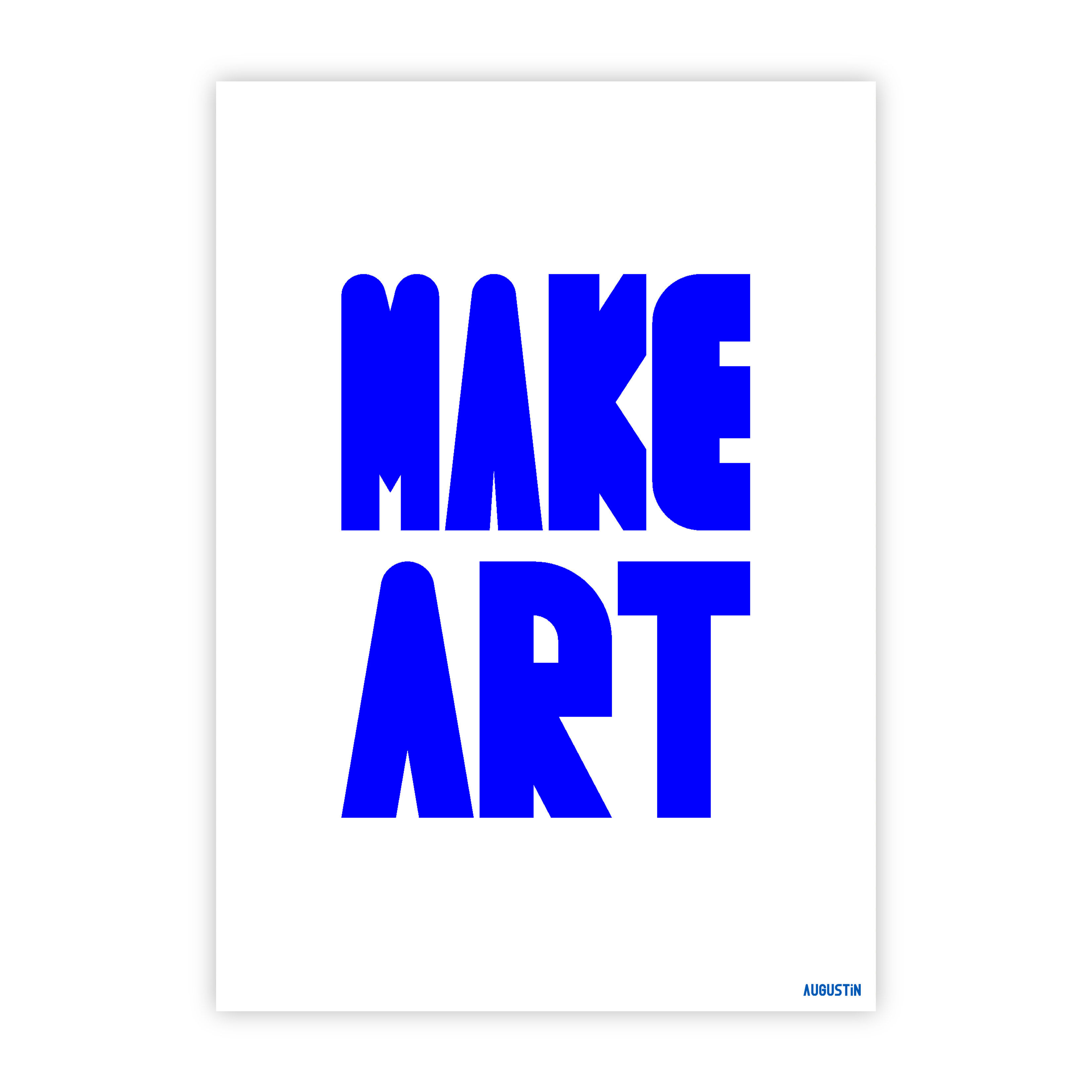 Make art - postcard