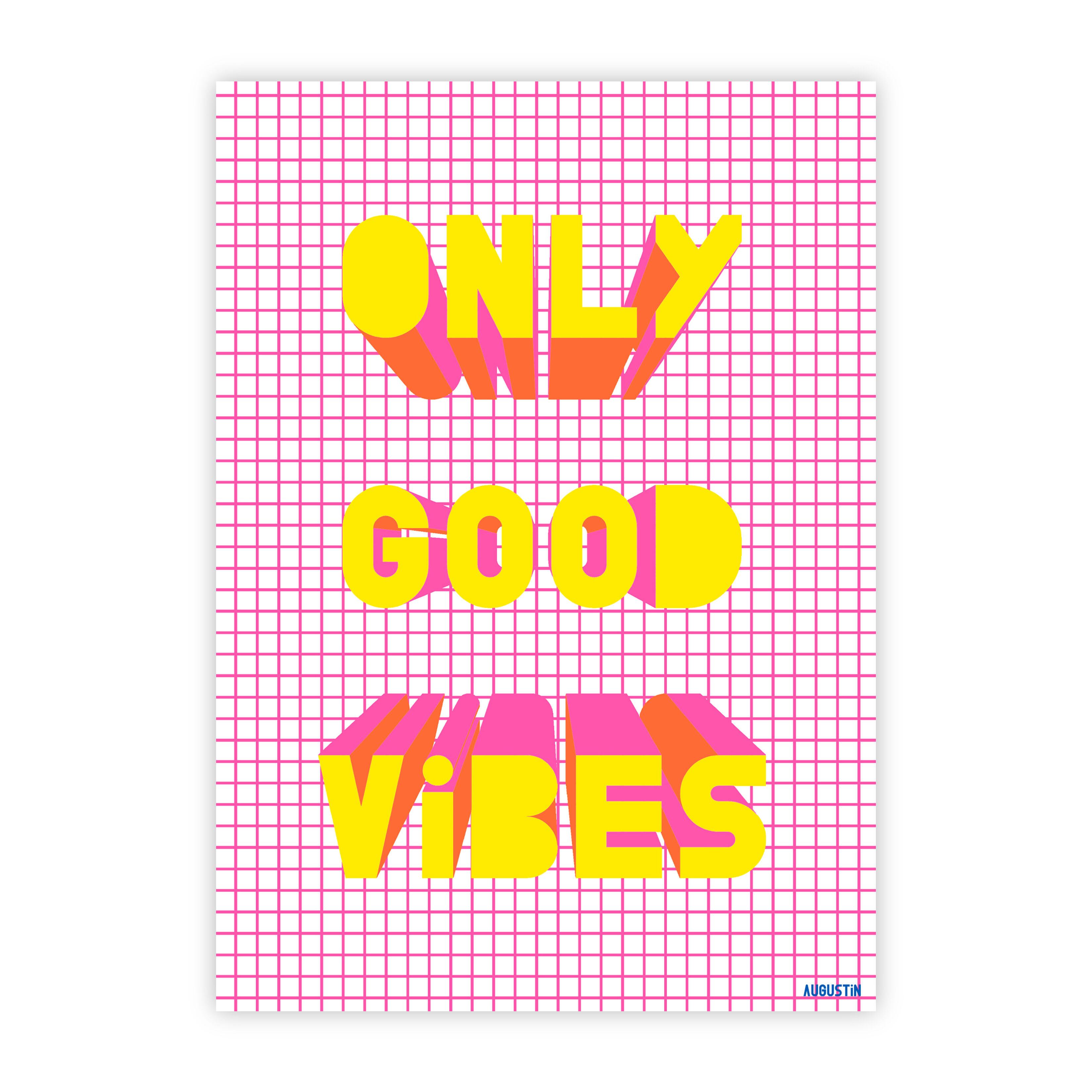 Only good vibes - postcard