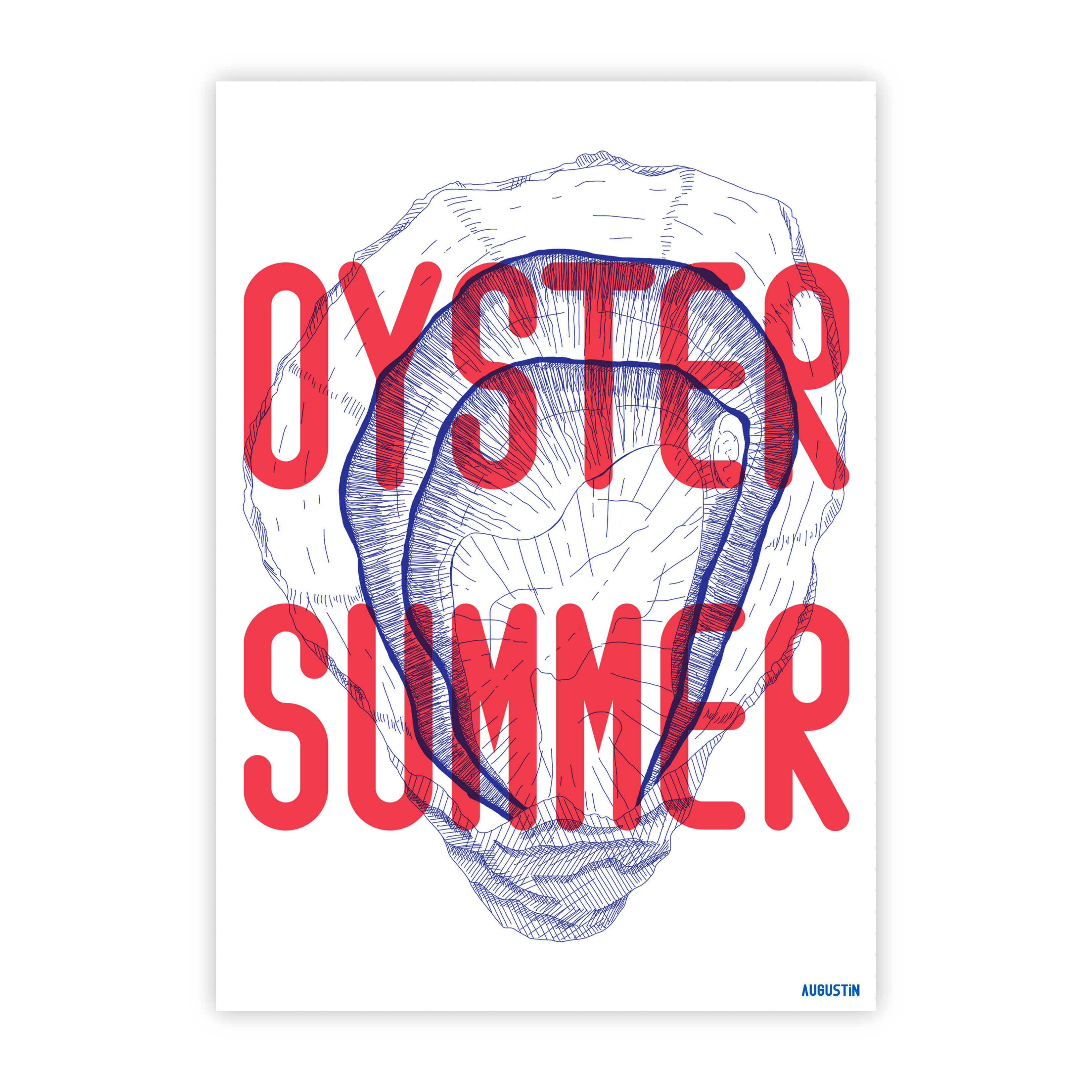 Oyster summer - postcard