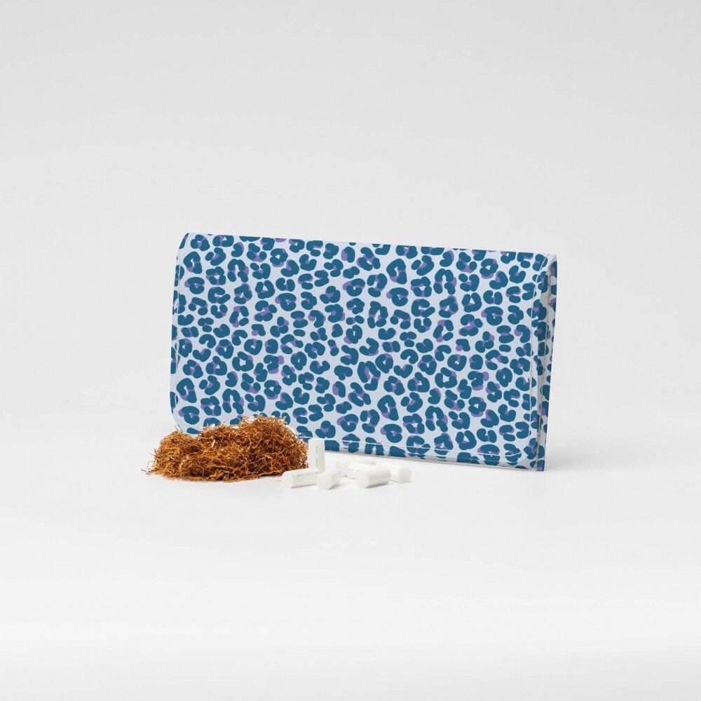 LEOPARD BLEU Tyvek® Tabaktasche