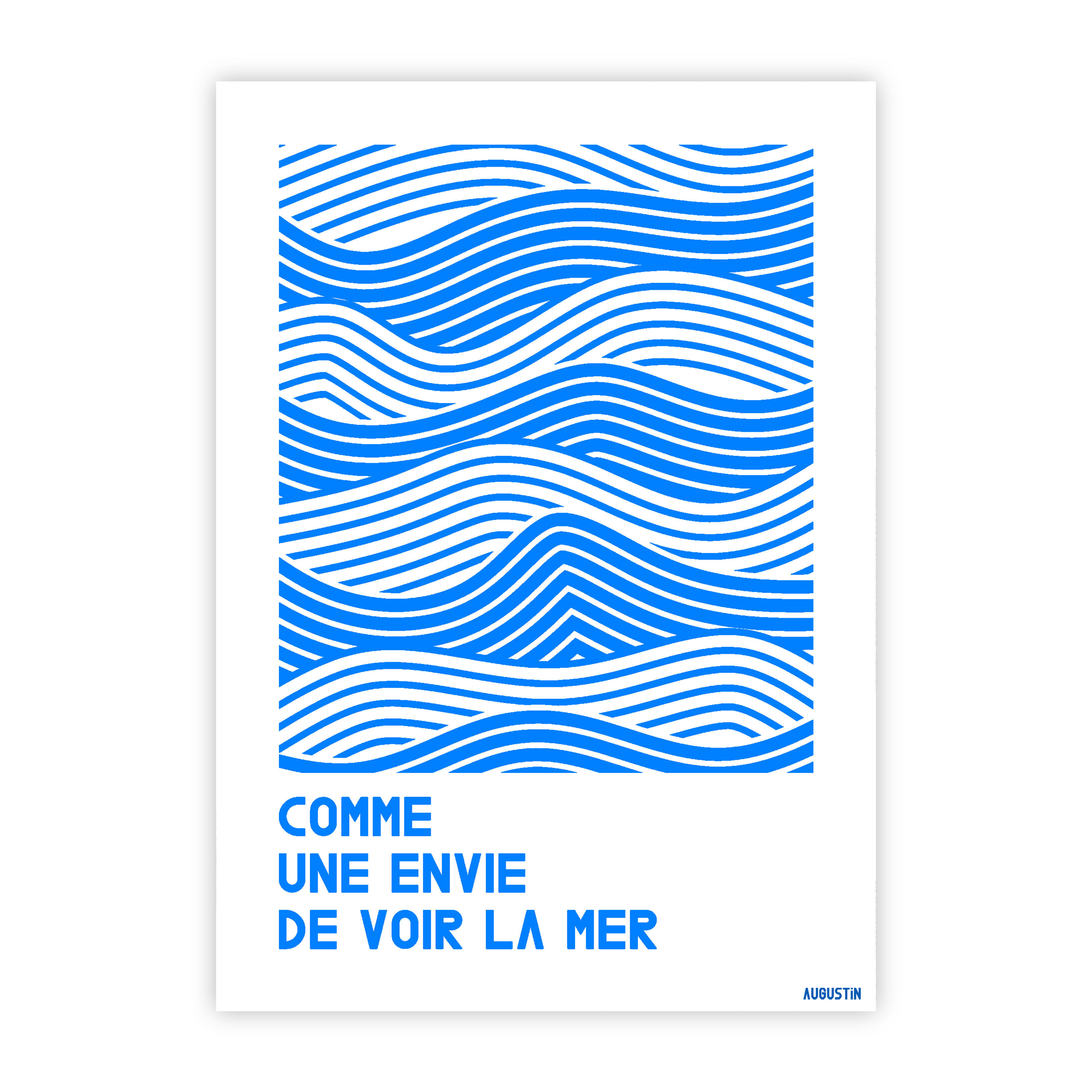 View of the sea - postcard