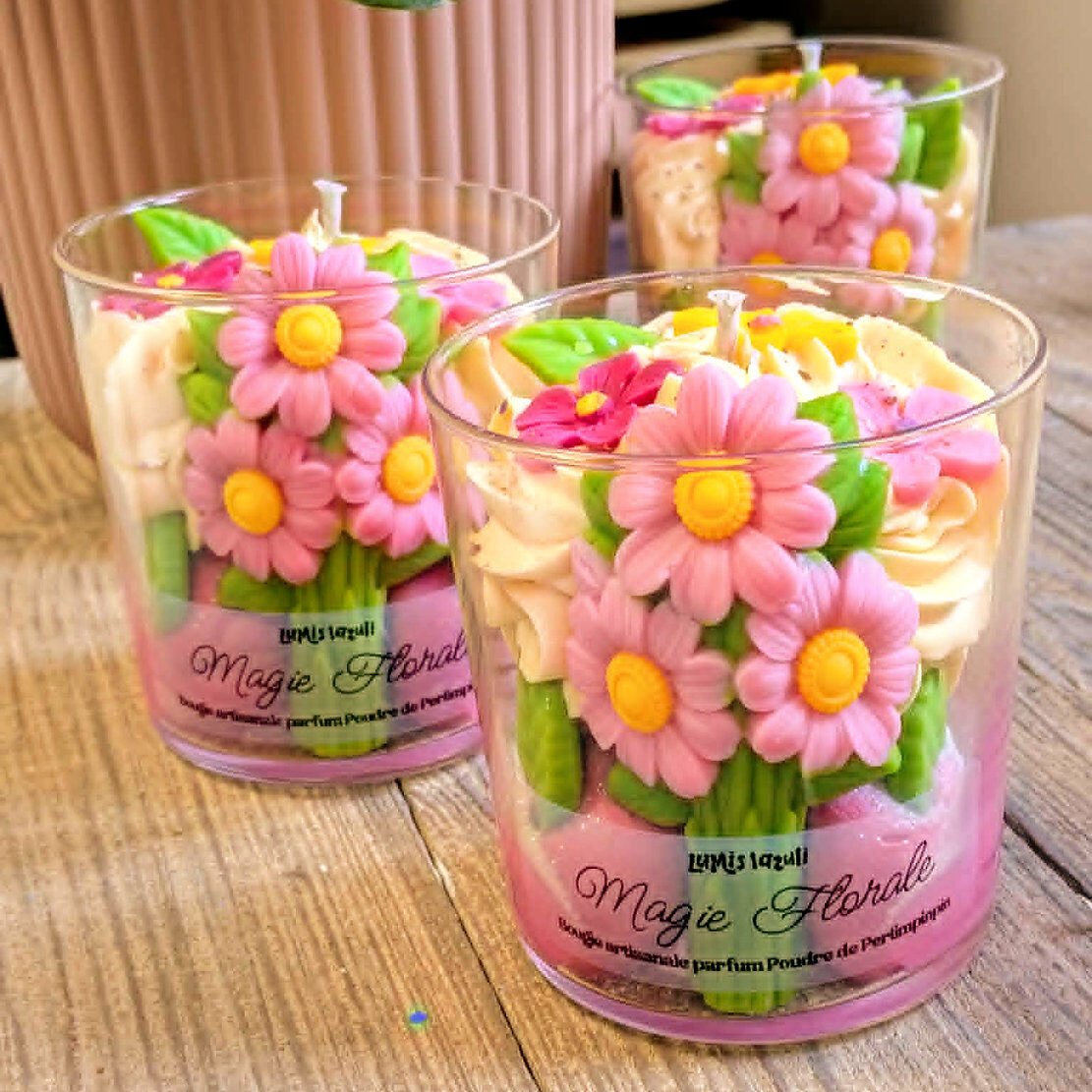 Bougie gourmande Magie Florale 220gr