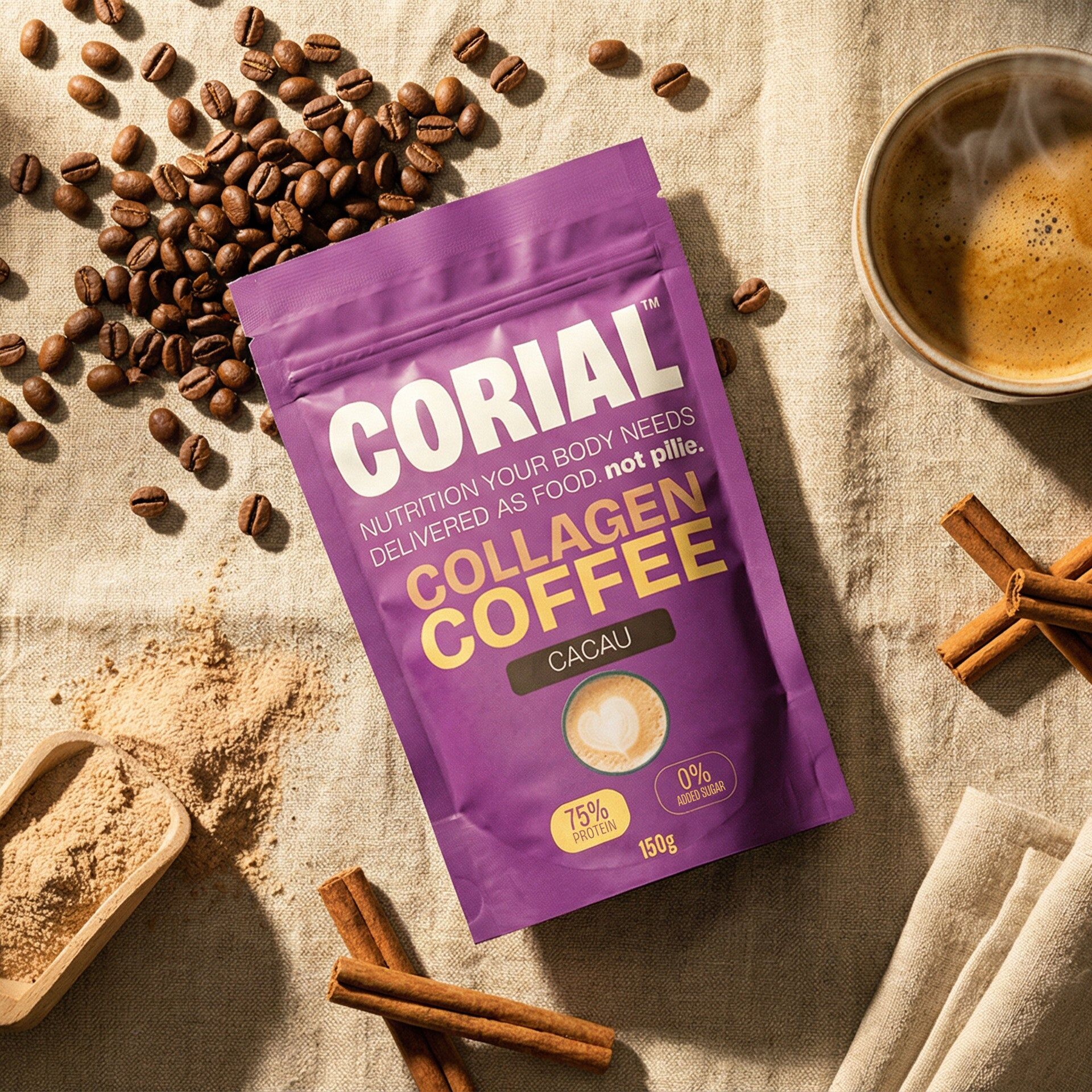 Café Funcional mit Colagénio - Cacau