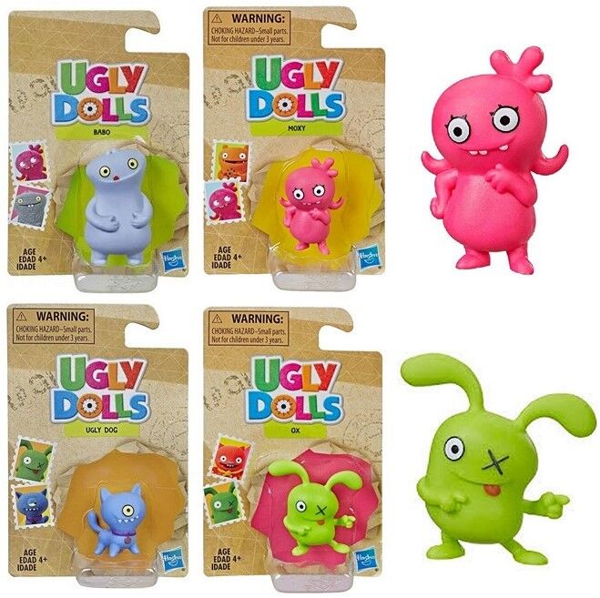 Figurine Ugly Dolls de 4 cm sur carte 8x12,5 cm en présentoir (6)