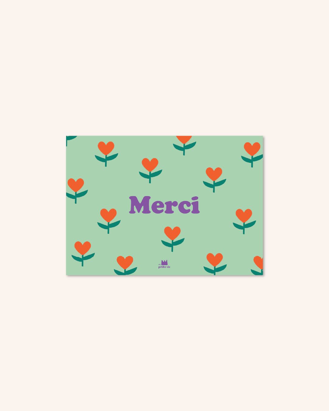 Mini carte "Remerciement" : Merci Amore (avec enveloppe)