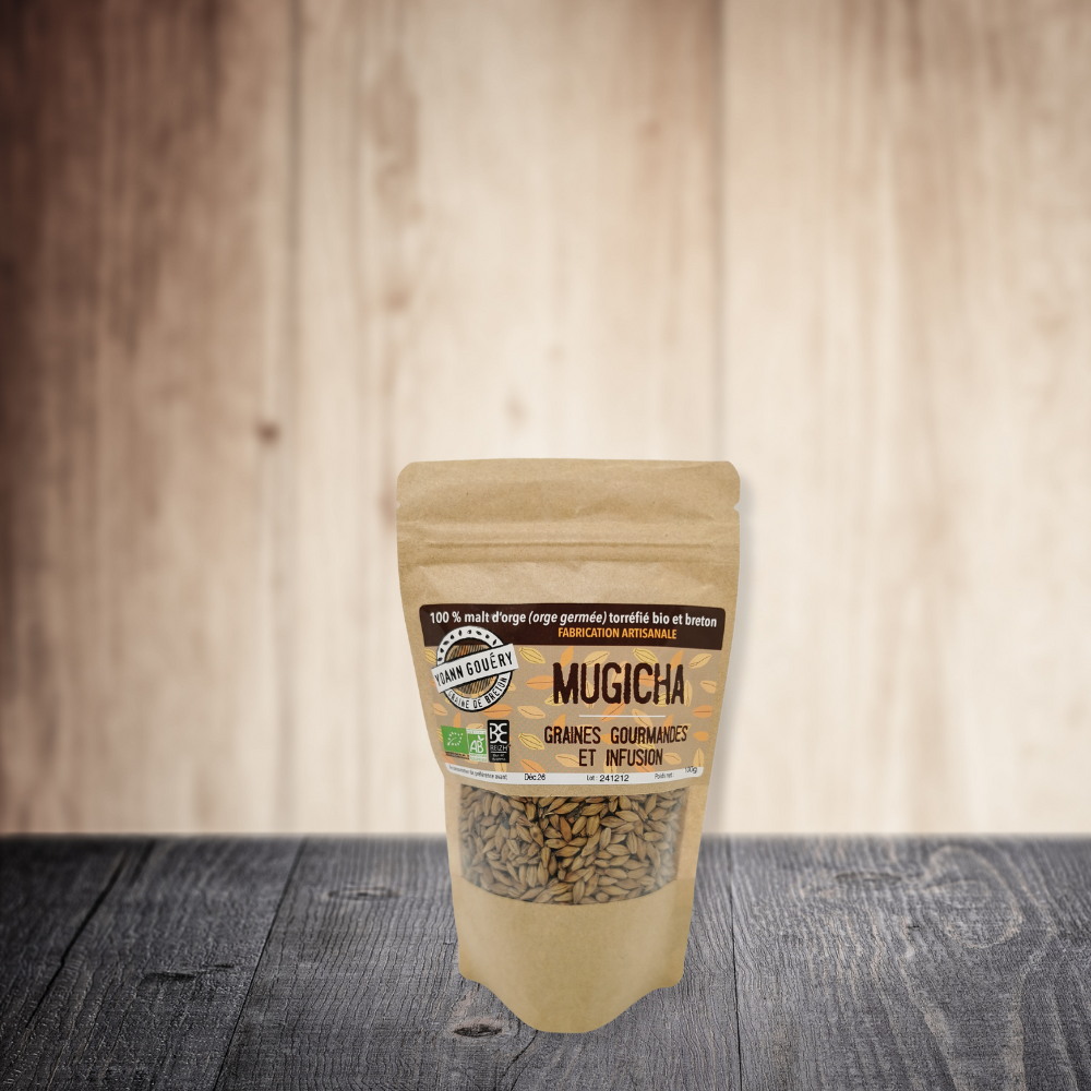 Grani di malto tostati "Mugicha" 400 g AB (precedentemente "Grillo'Malt")