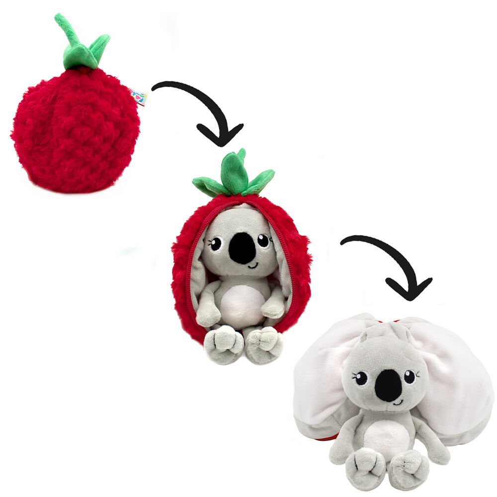 FLIPETZ BY LES DEGLINGOS - Peluche Tartlet le Koala / Framboise