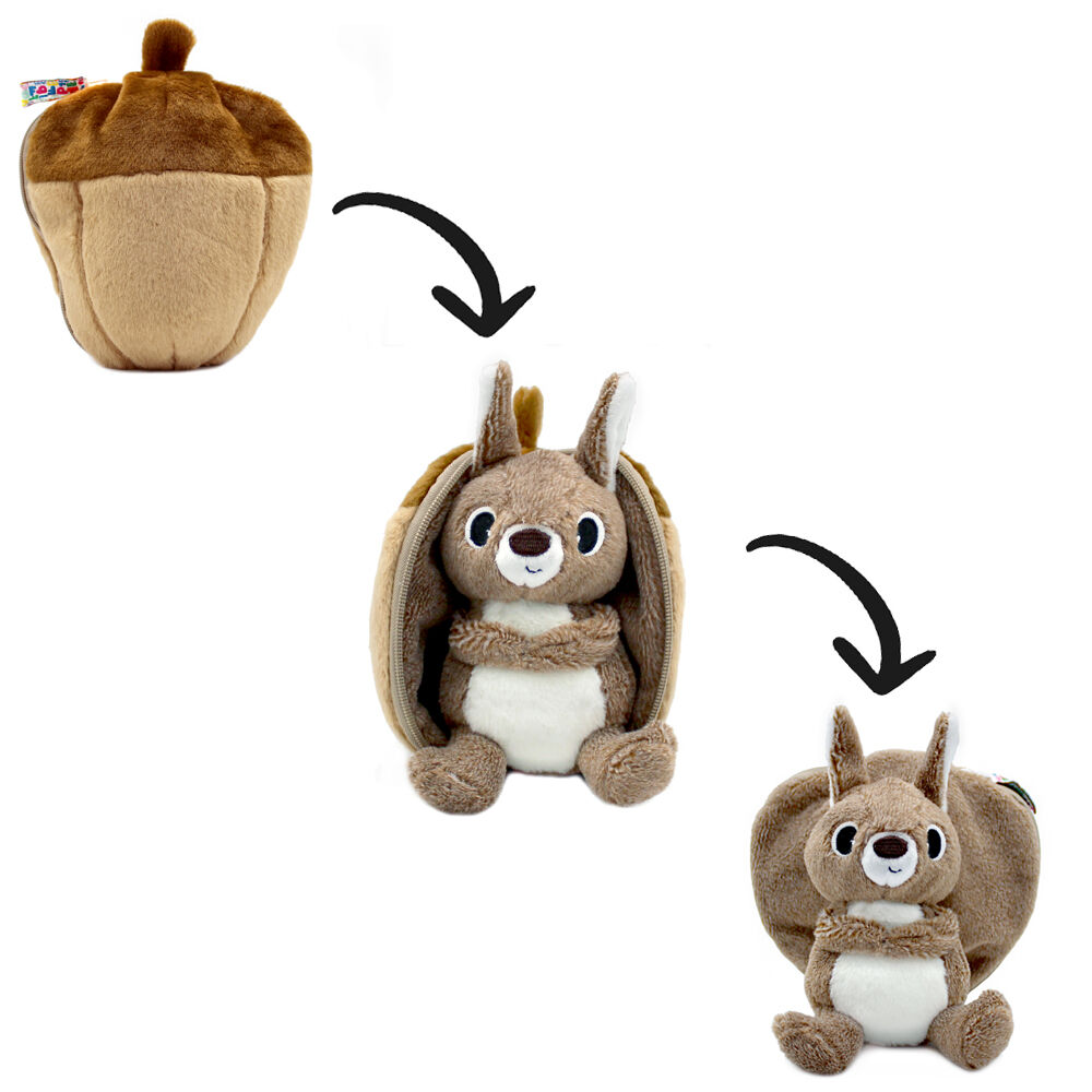 FLIPETZ BY LES DEGLINGOS - Noiset the Squirrel / Acorn soft toy