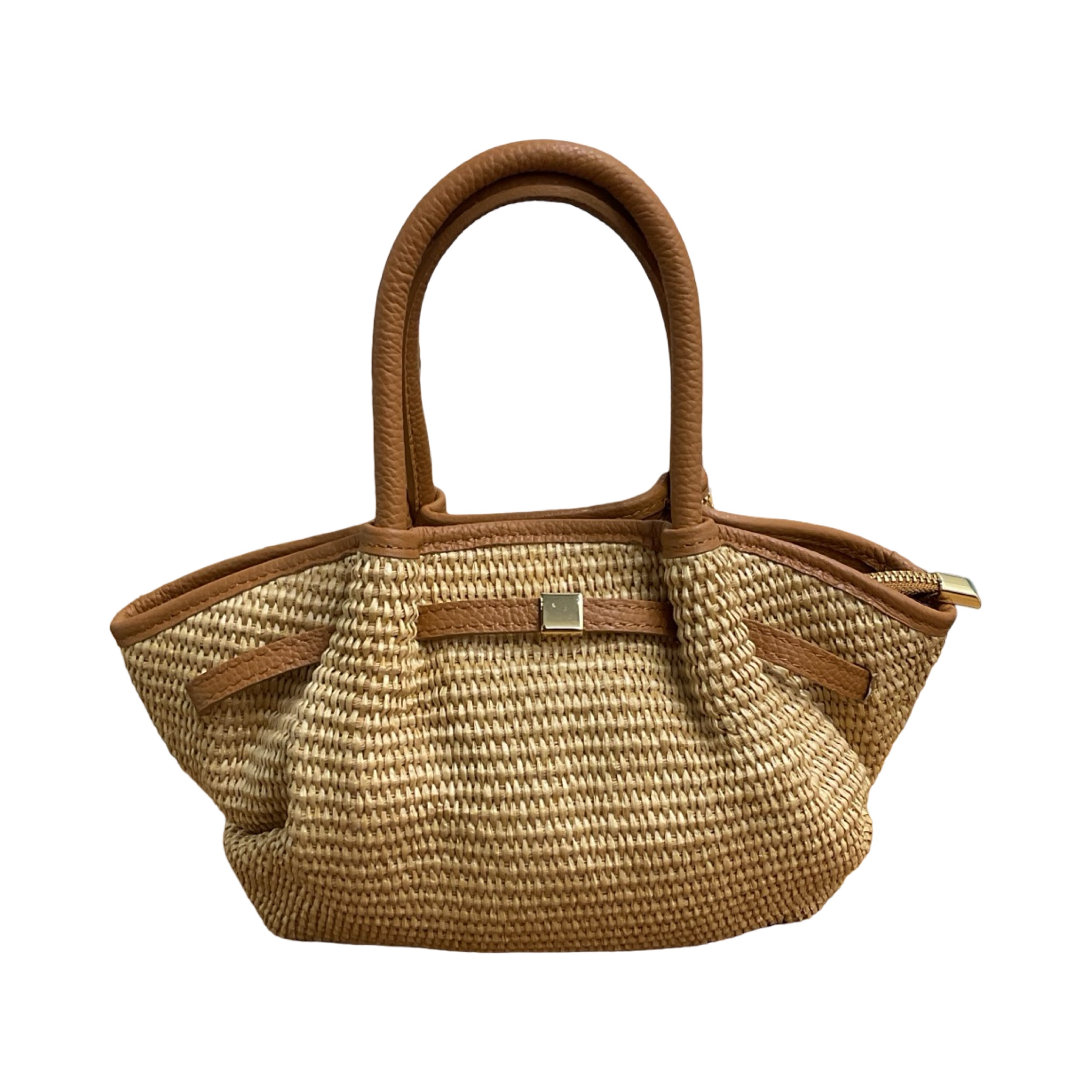 Weim Mini Raffia Leather Bag