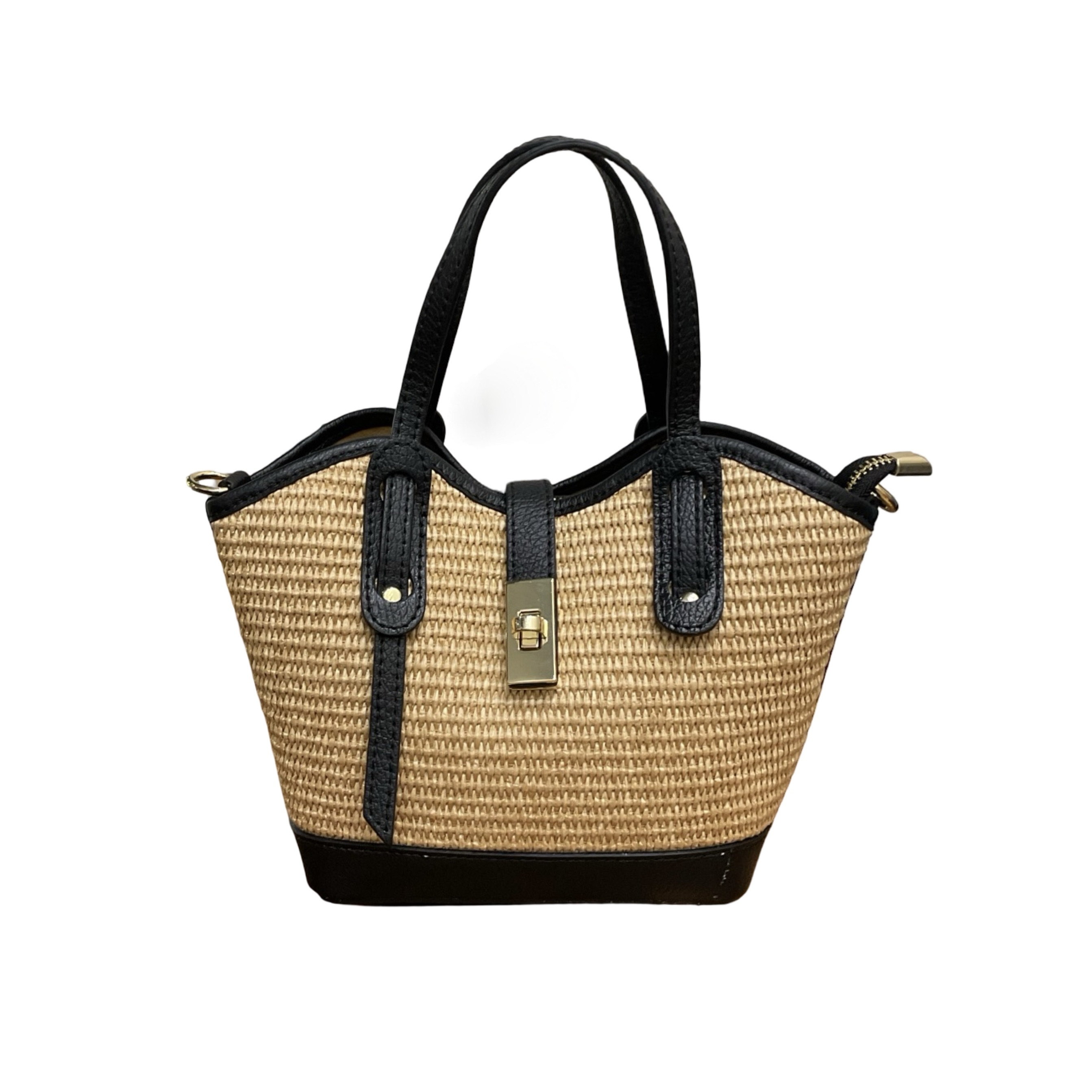 Lolo Raffia Leather Handbag