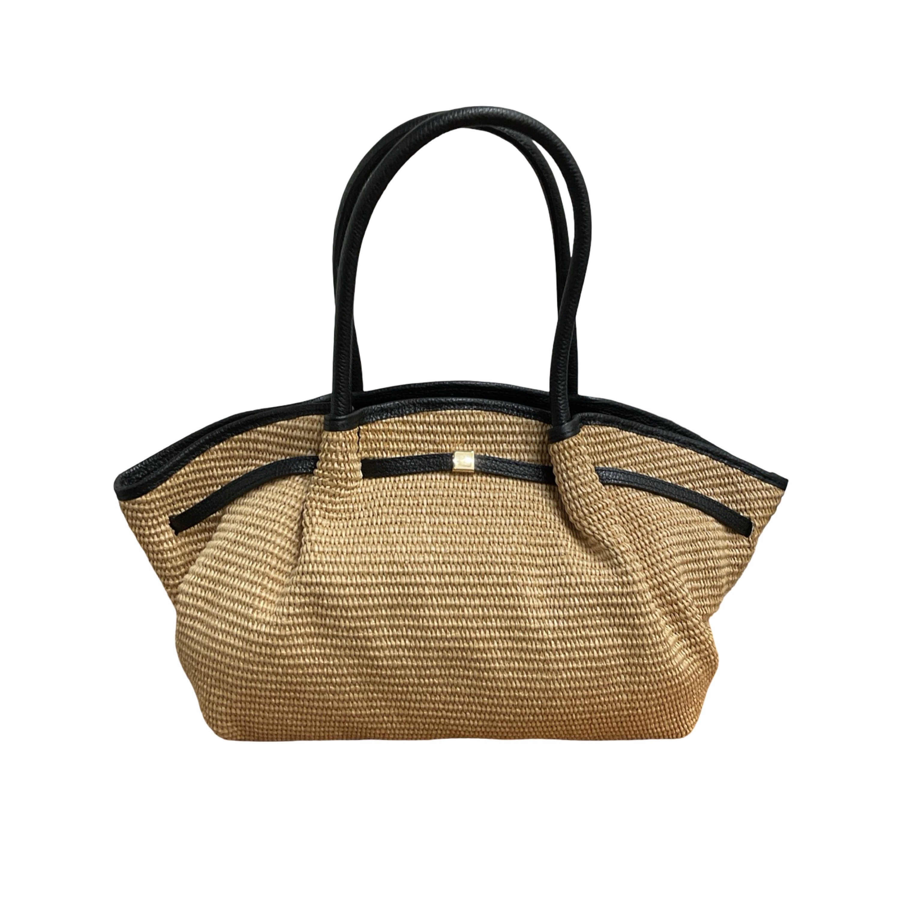 Weim Raffia Leather Bag
