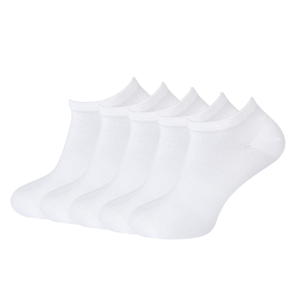 green-goose Bamboo Ankle Socks Women - 5 Pairs - White - 95% Bamboo
