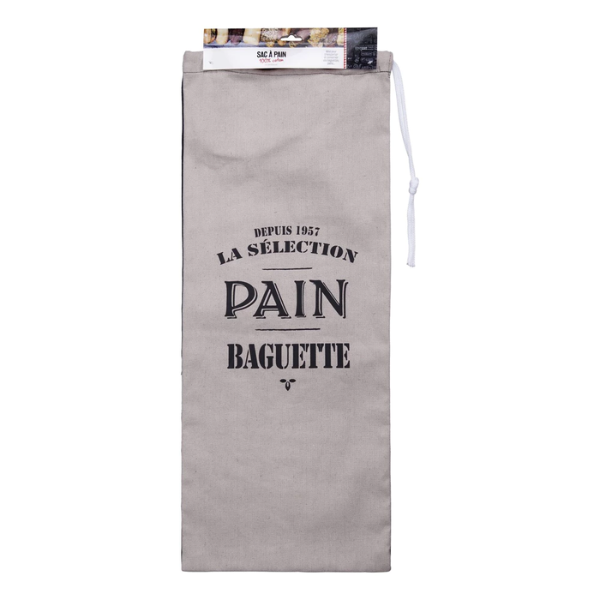 green-goose Cotton Bread Bag XXL - 27x70 cm - White/Black