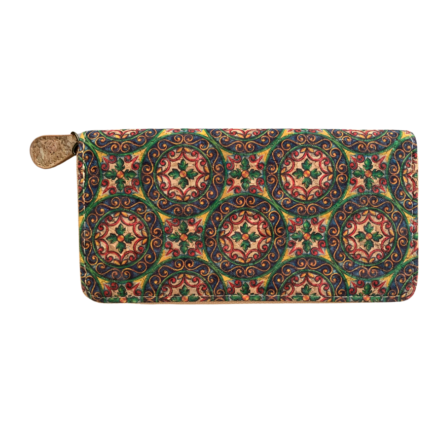 Green Goose Cork Ladies' Wallet - Circles