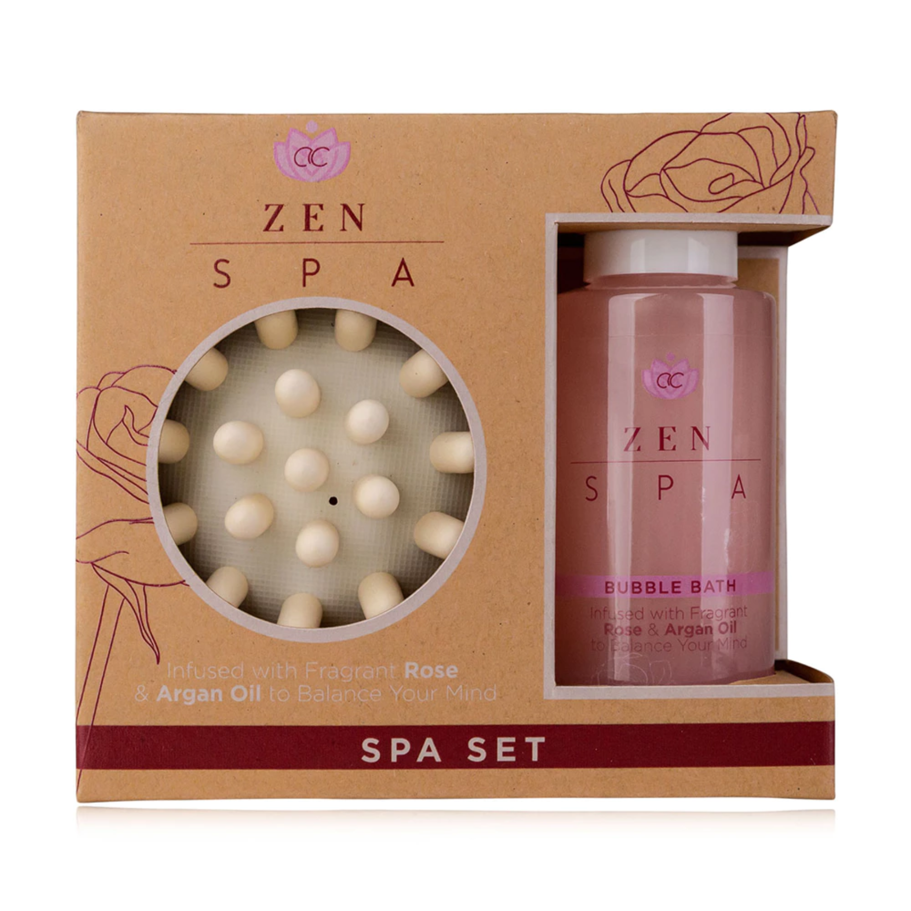 green-goose Giftset Bath - Rose & Argan