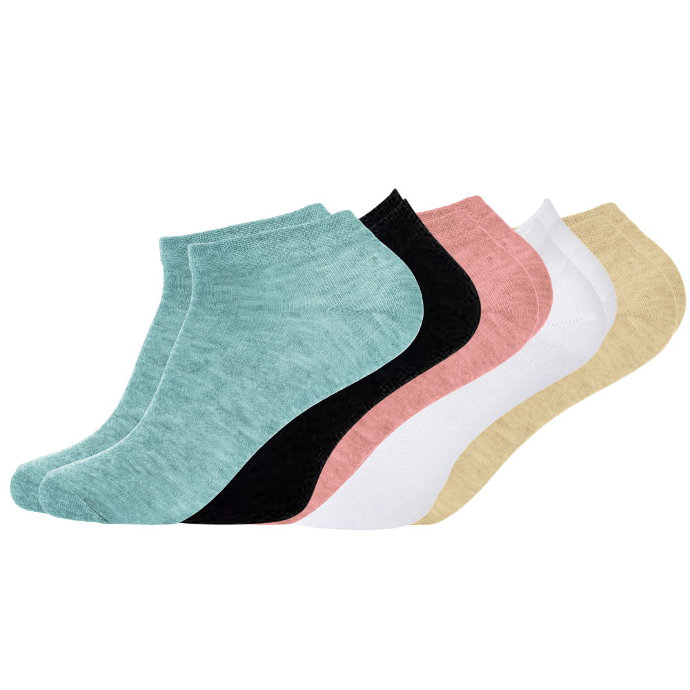 green-goose Bamboo Women's Ankle Socks - 5 Pairs - 95% bamboo