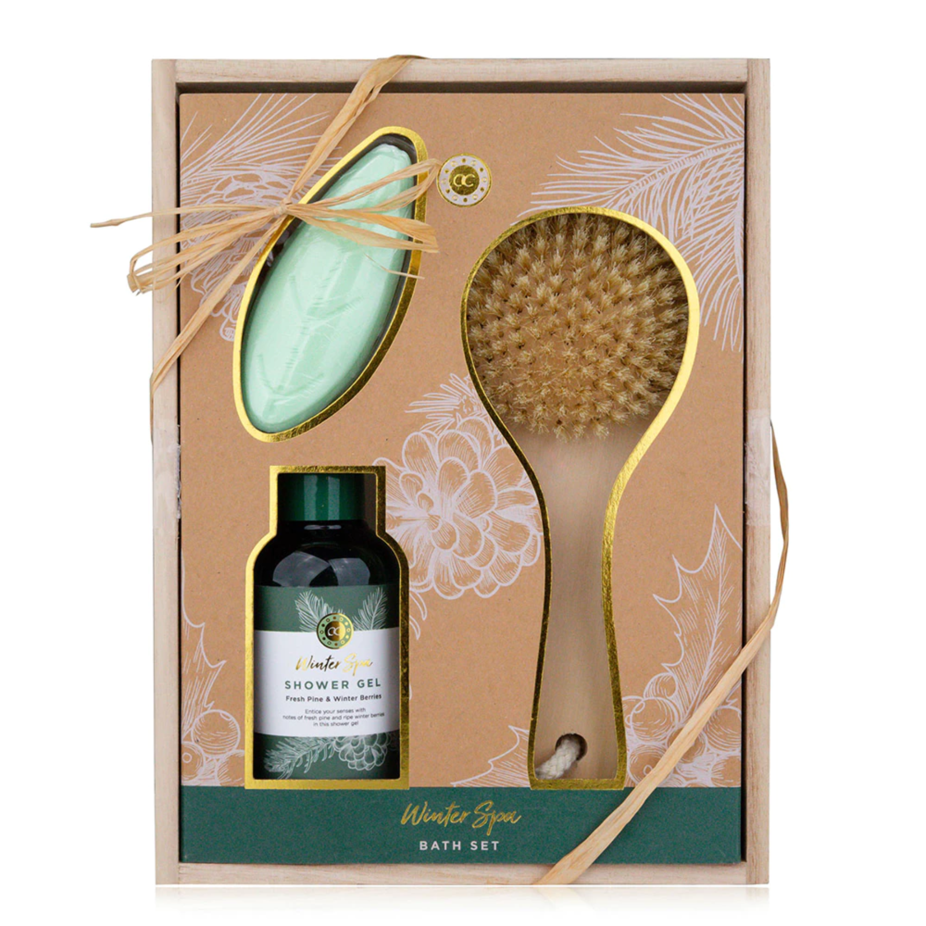 green-goose Giftset Bath XL - Fresh Pine & Winter Berries