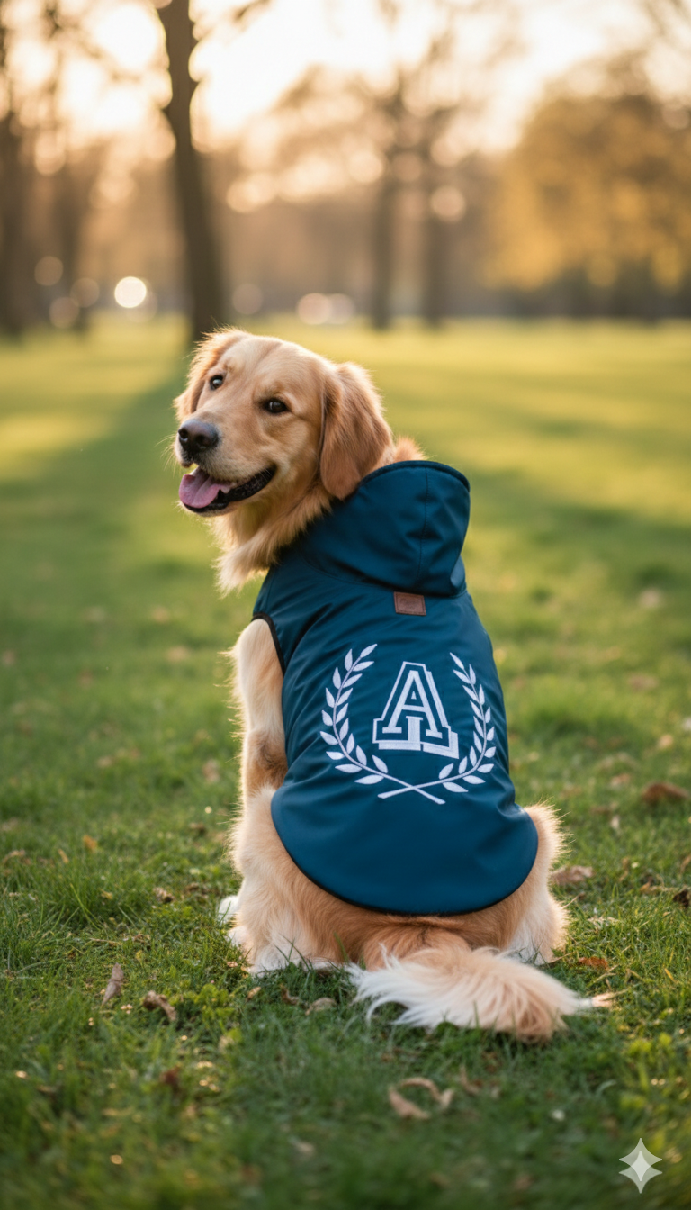 Alpha Dog – Wasserdichte Hundejacke Alpha Navy (5-teiliges Set)