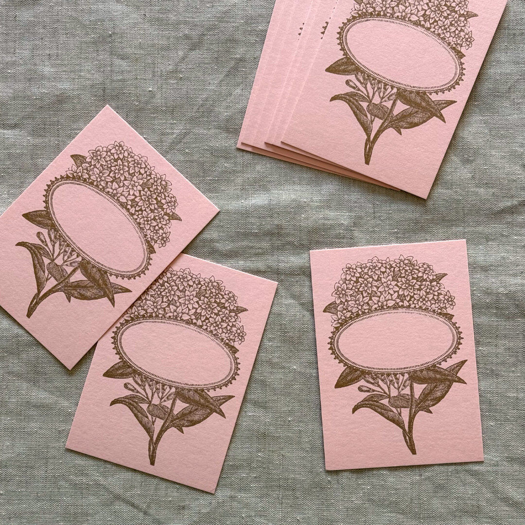 Place cards / Hydrangea / 10 pieces