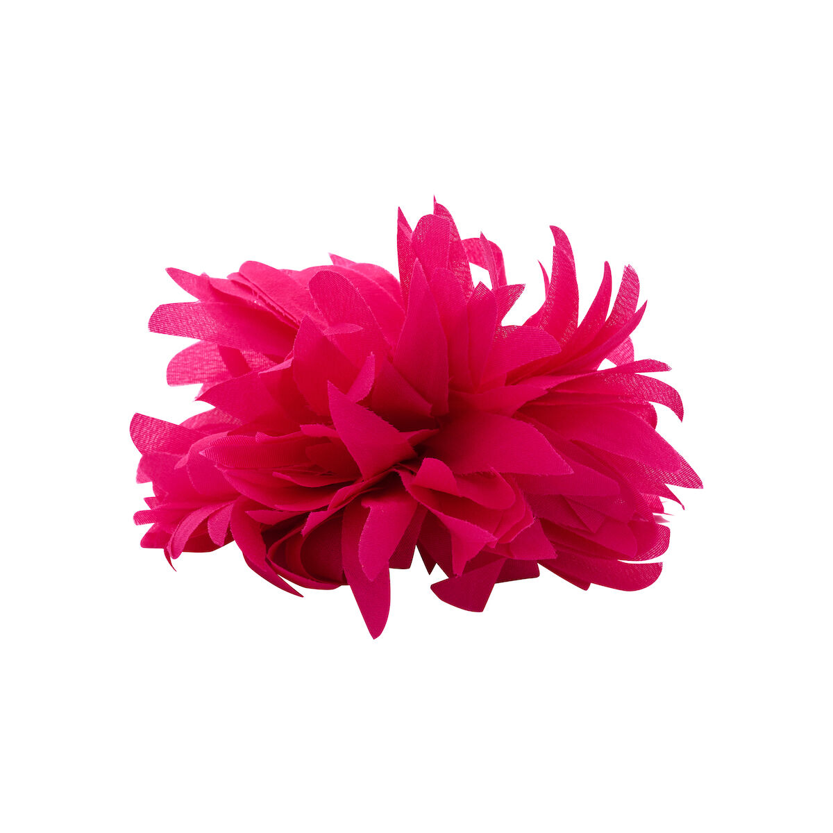 Fuchsia Fabric Brooch with a vibrant floral design for a bold accent - 12 x 12 cm