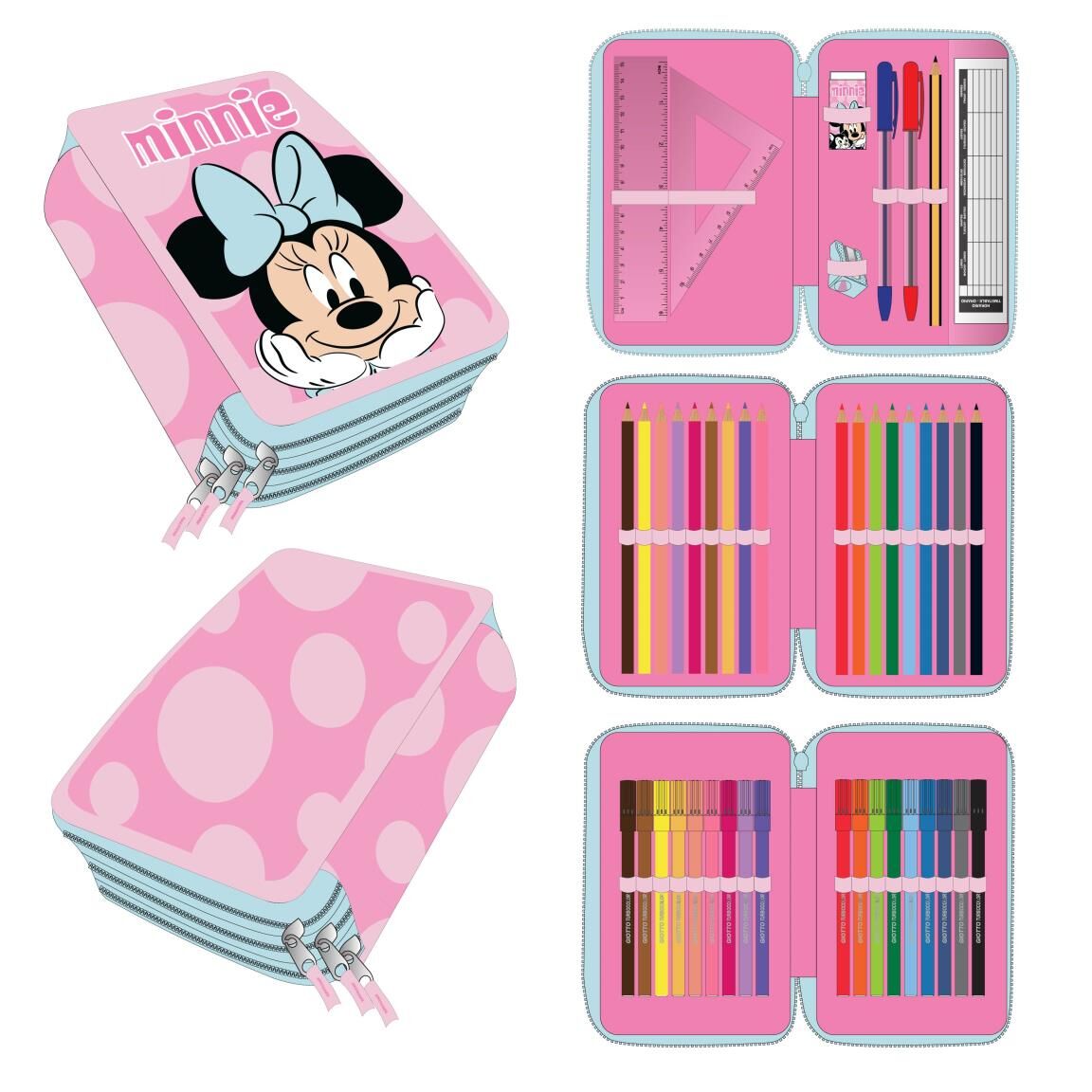 Minnie Maus Federmäppchen mit Zubehör - 2700002297