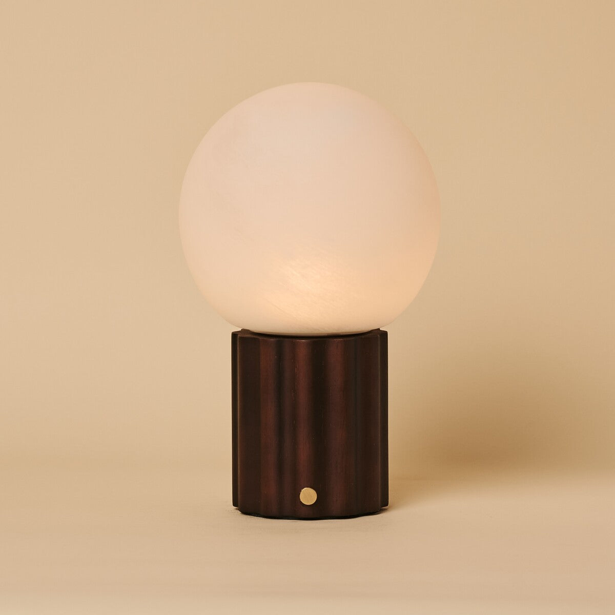 Wim Dark Brown Rechargeable Table Lamp | 3 Light Colors, Modular Lampshade & Cordless