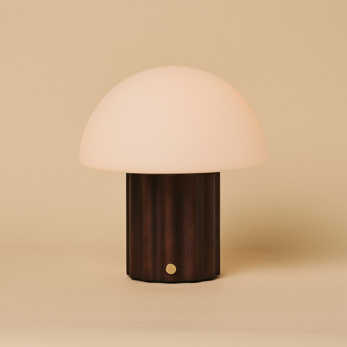 Timo Dark Brown Rechargeable Table Lamp | Dimmable, Modular Lampshade & 3 Light Colors
