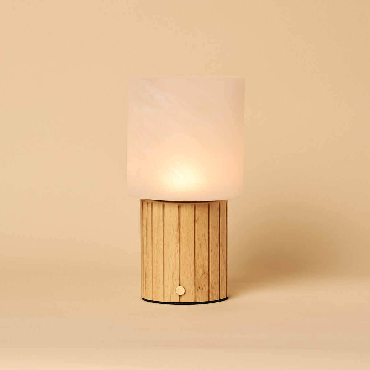 Ingmar Light Brown Rechargeable Table Lamp | Cordless, 3 Light Colors & Dimmable