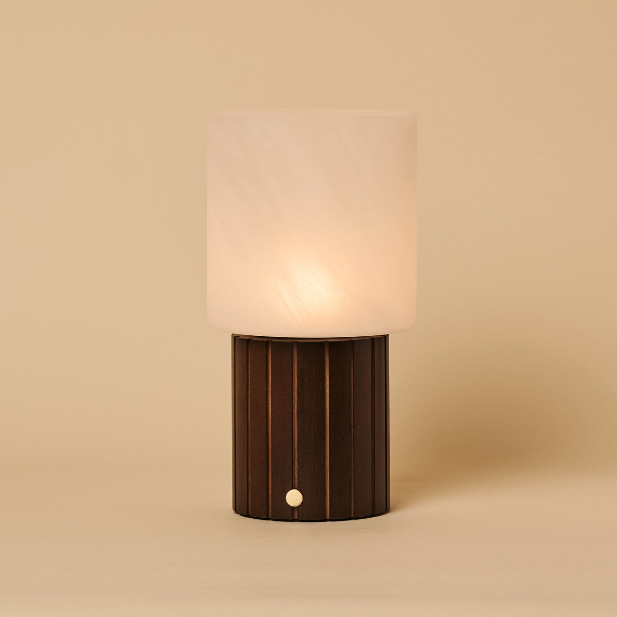 Ingmar Dark Brown Rechargeable Table Lamp | Cordless, 3 Light Colors & Dimmable