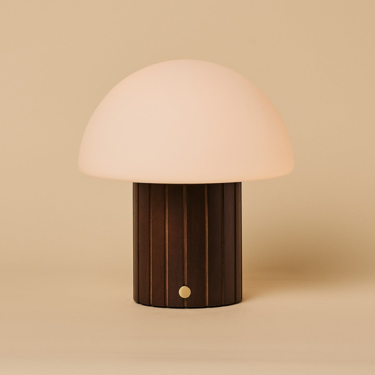 Siebe Dark Brown Rechargeable Table Lamp | Dimmable, Modular Lampshade & 3 Light Colors