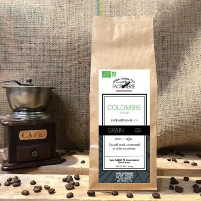 COLOMBIA EXCELSO BIO COFFEE GRAIN - 500g