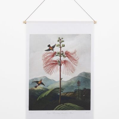 Textilplakat Floratempel – Wandtuch